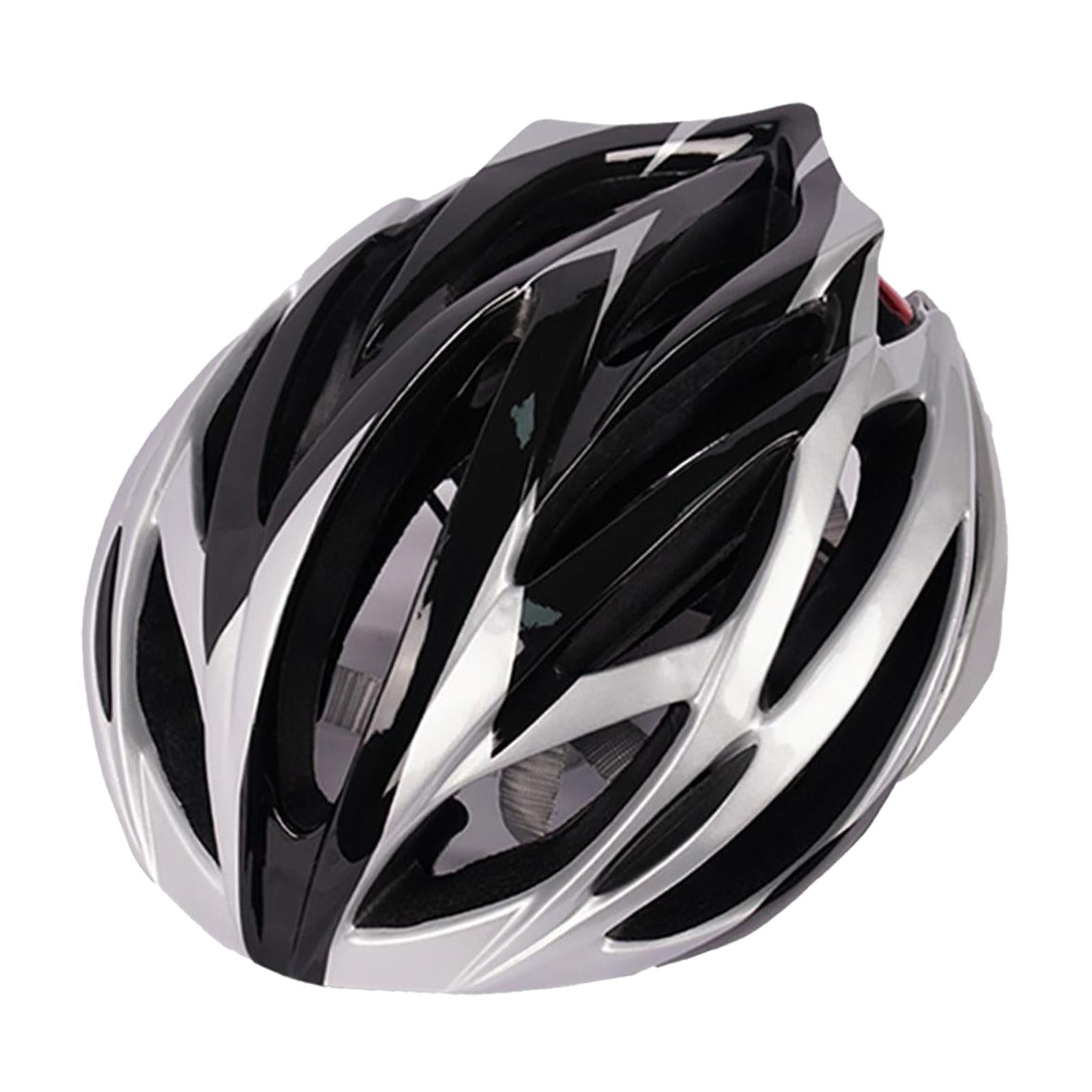 Adult Cycling Helmet MTB Road Bike Bicycle Helmet Silver Black