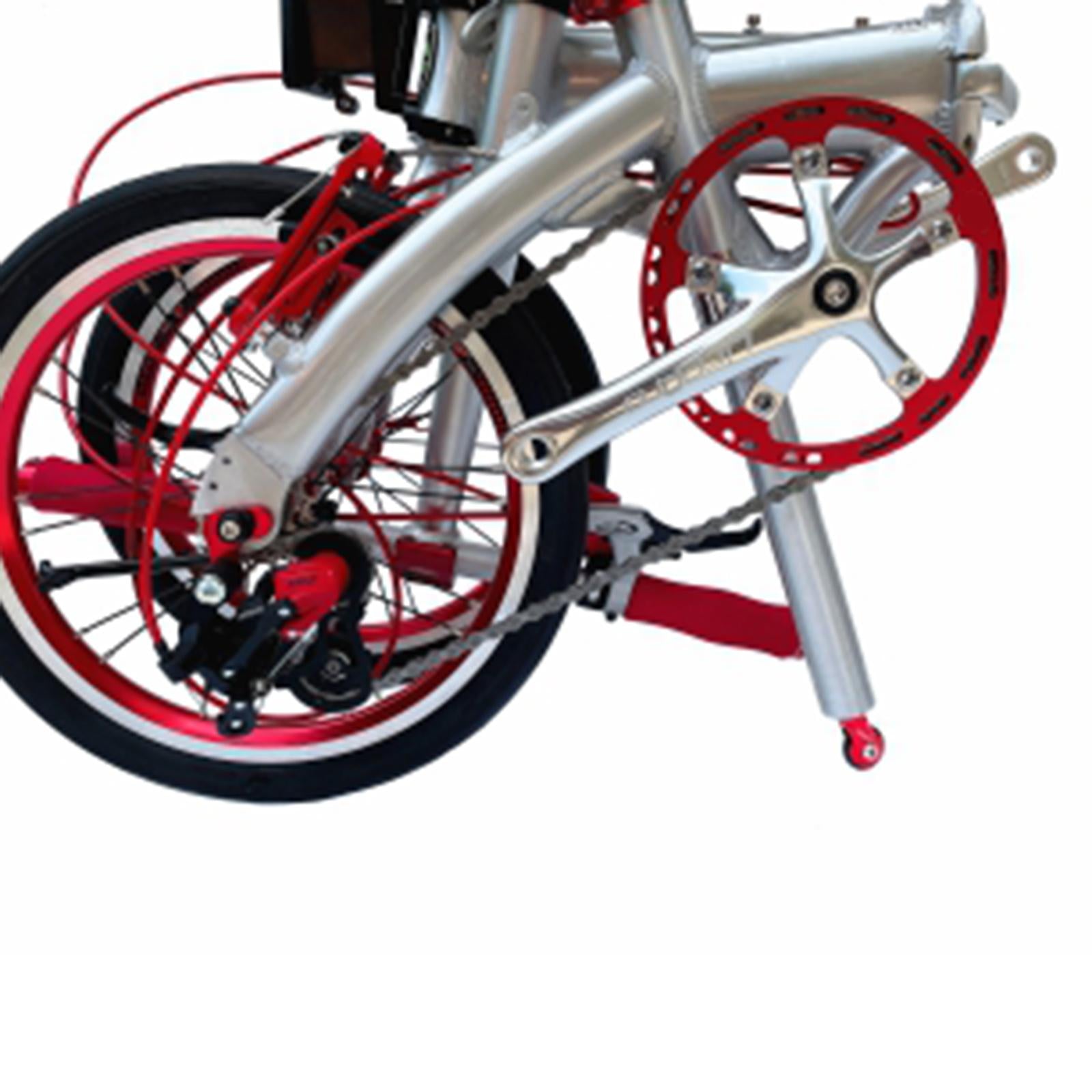 Alloy Folding Bike Easy Wheel 33.9mm Seatpost Saddle Tube EZ Wheel Roller