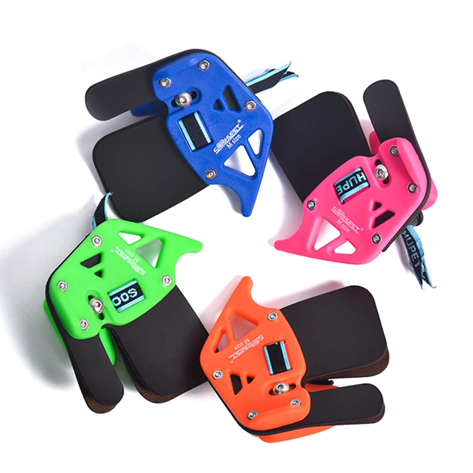 Bow Finger Tab Right Hand Finger Protector Guard Shooting Practice Green L