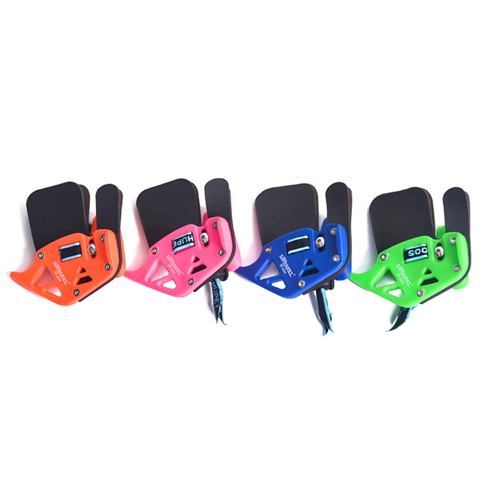Bow Finger Tab Right Hand Finger Protector Guard Shooting Practice Green L