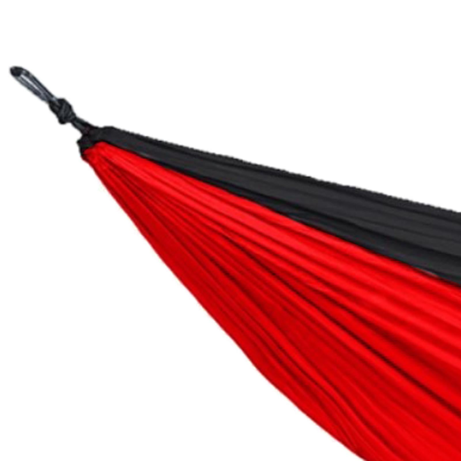 Camping Double Hammock Outdoor Hanging Swing Nylon Chair Bed Red