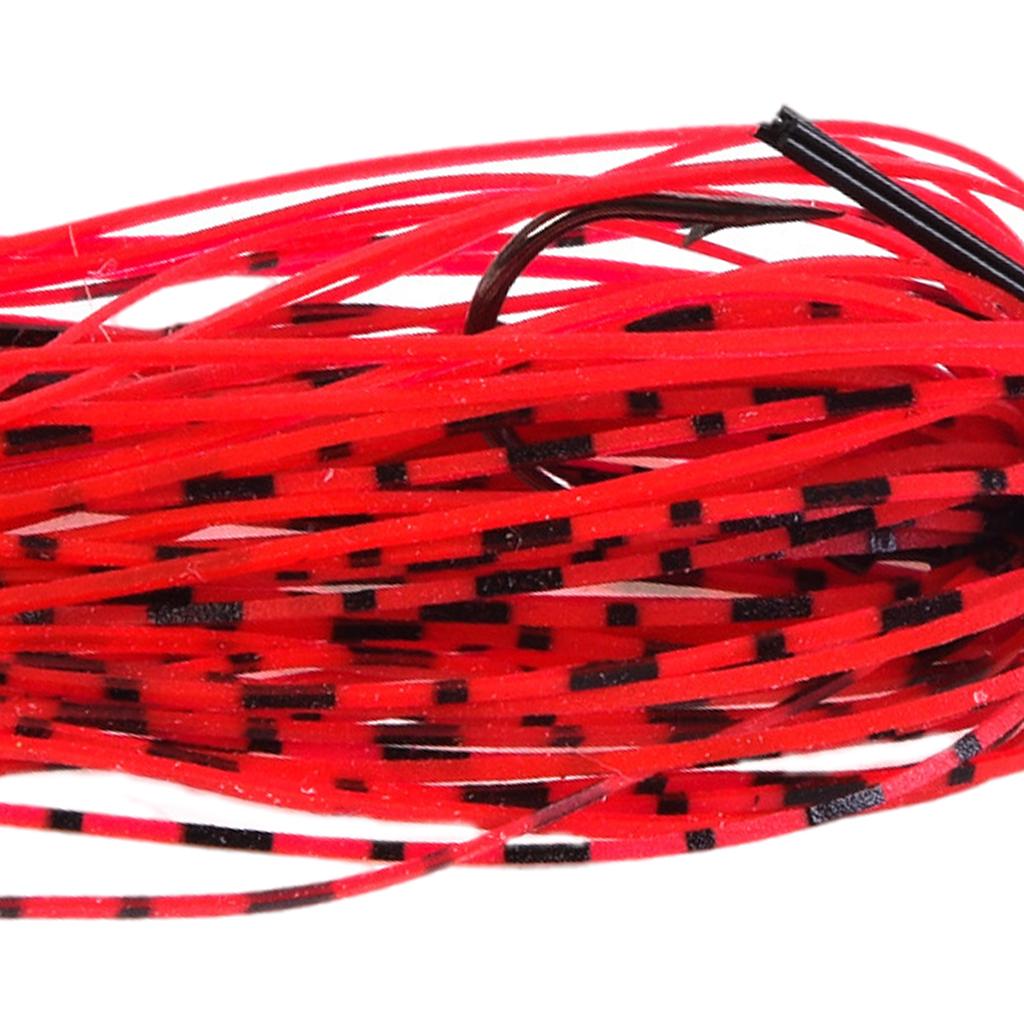 Bass Fishing Jigs Football Jig Metal Lead Fishing Lures Kit 7g Red