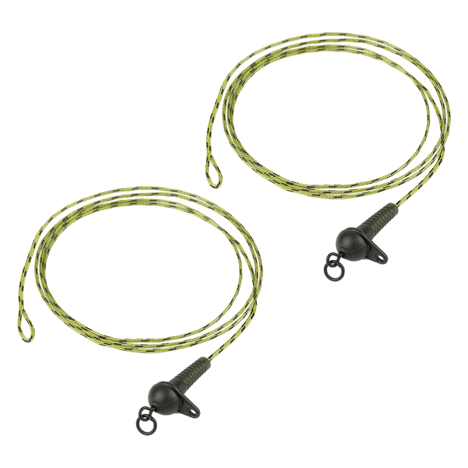 Carp Fishing Leader PE Braided Line with Lead Clip Quick Change Swivel 35LB