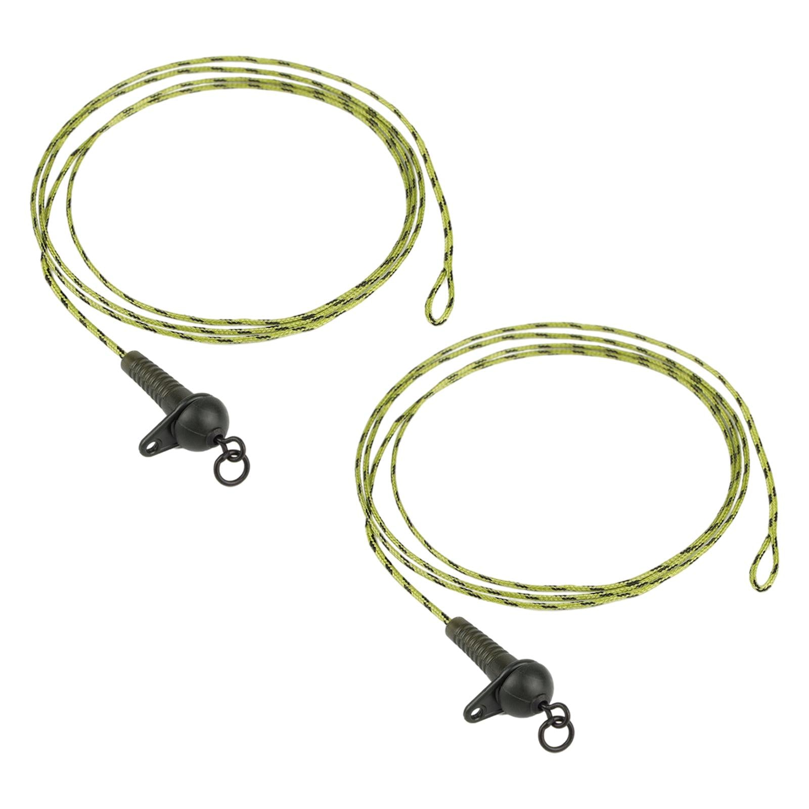 Carp Fishing Leader PE Braided Line with Lead Clip Quick Change Swivel 35LB