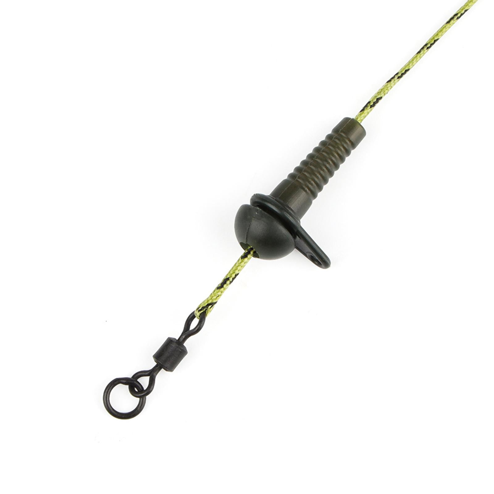 Carp Fishing Leader PE Braided Line with Lead Clip Quick Change Swivel 35LB