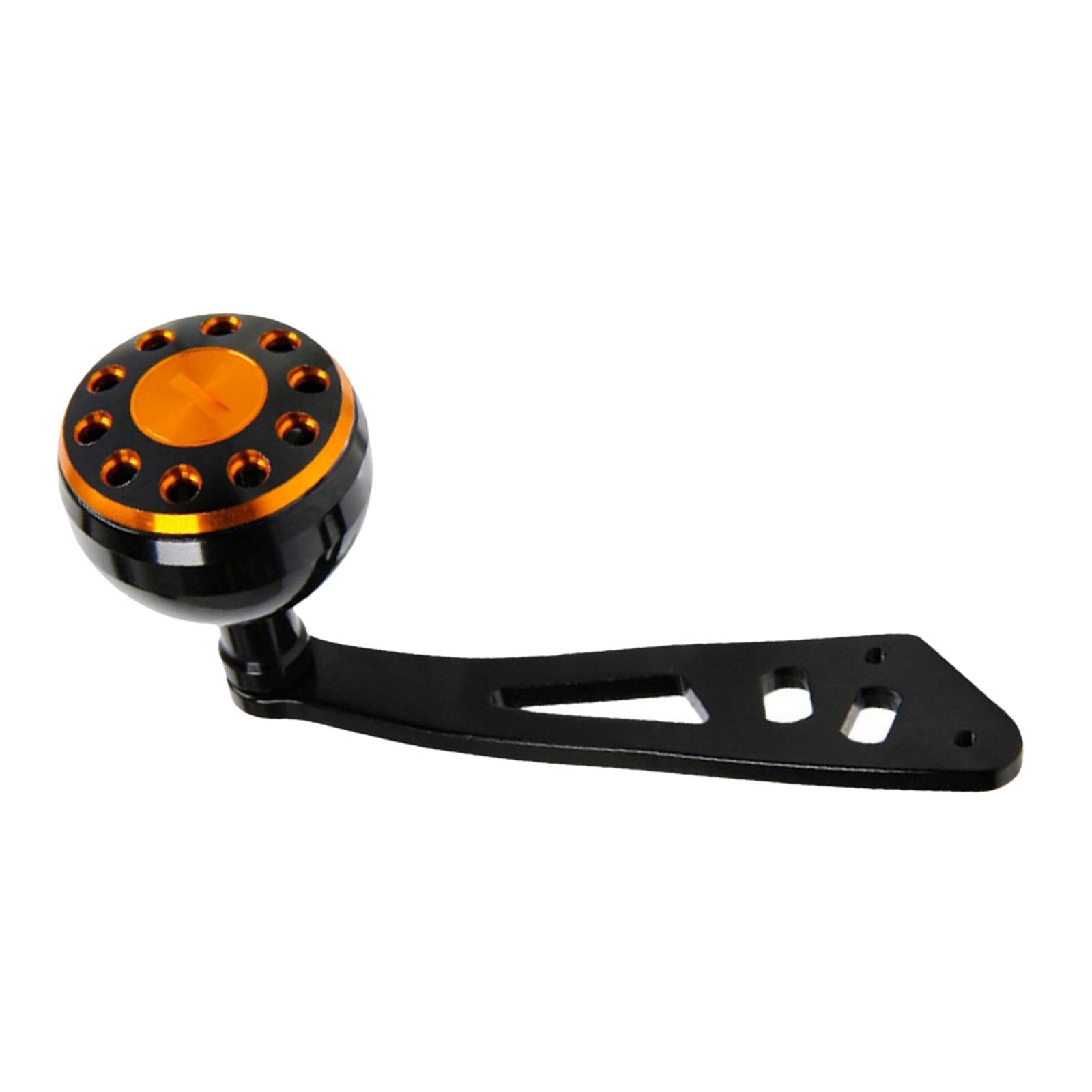 Aluminum Alloy Fishing Handle Strong Durable Single Rocker Baitcasting Reel 32mm Black
