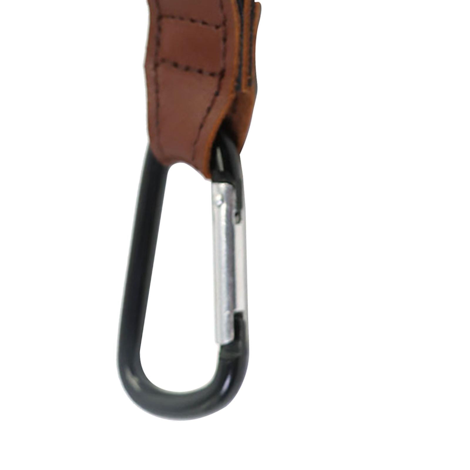 Camping Hook W/ D Ring Clip Hook Portable for Camping Outdoor Accessories Brown