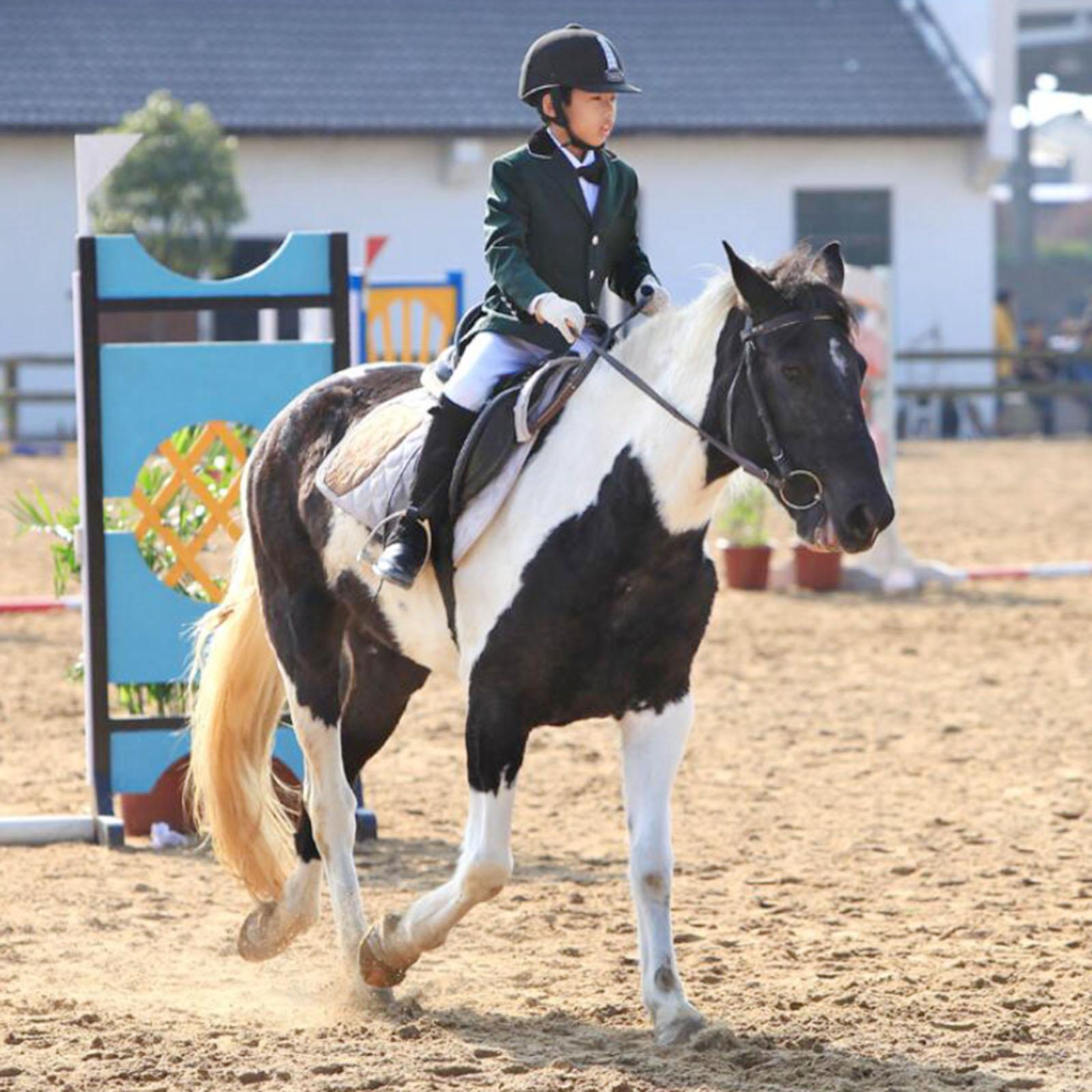 Breathable Horse Riding Breeches Equestrian Pants for Boys Girls Equipment White Waist 65cm