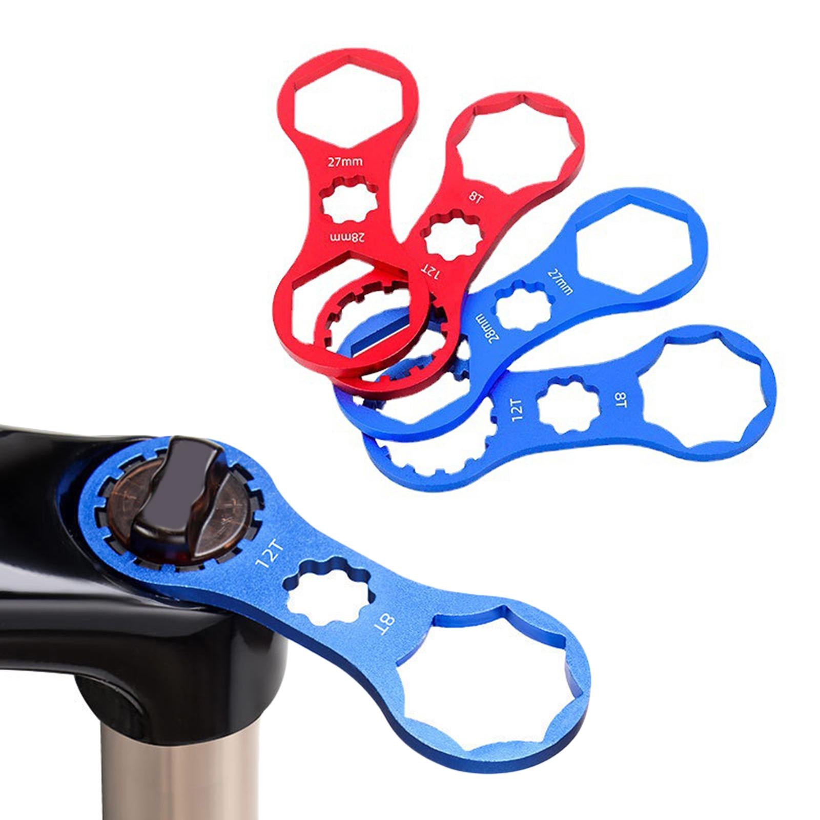 Bicycle Shoulder Cover Wrench Disassembly Spanner for Bike Blue 8T to 12T
