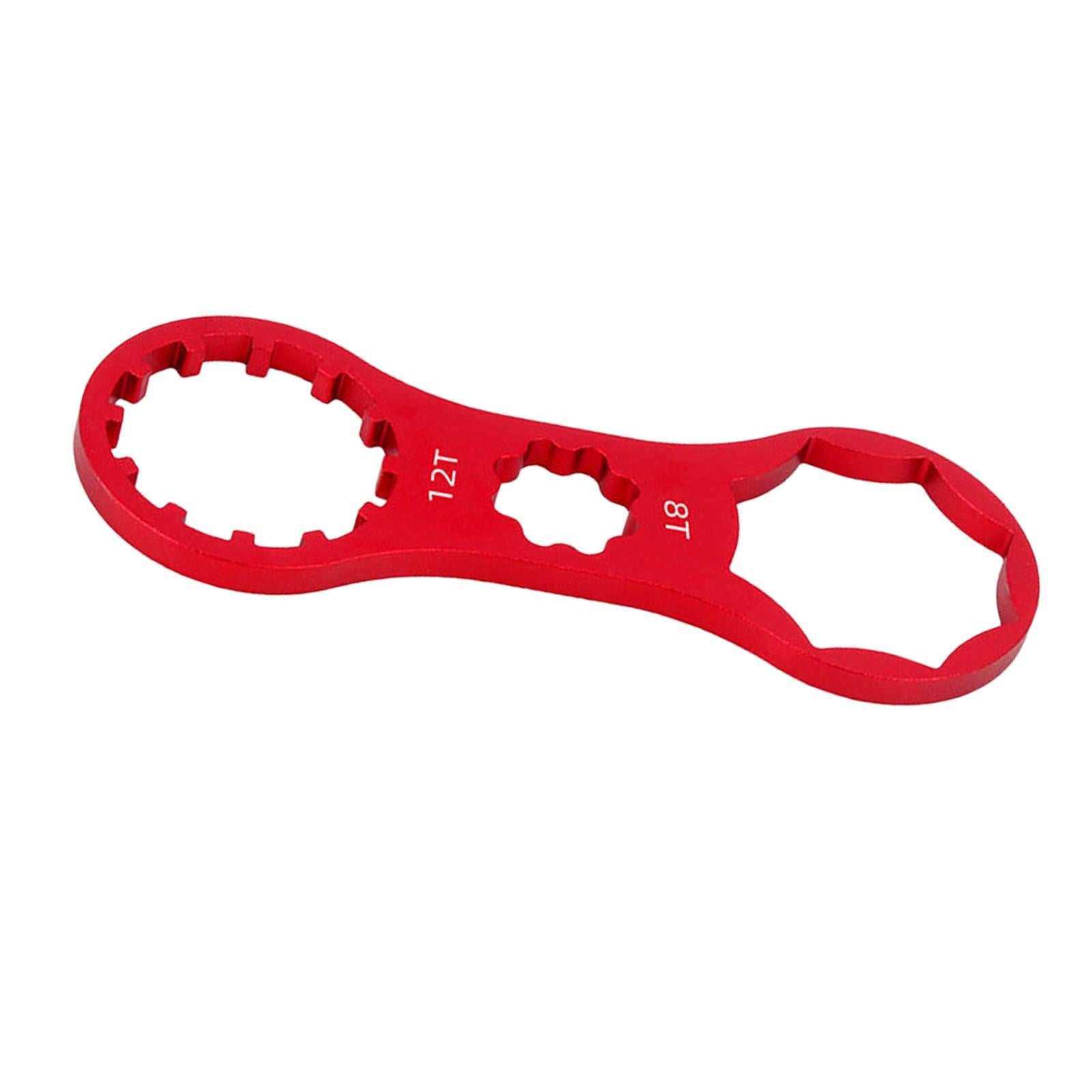 Bicycle Shoulder Cover Wrench Disassembly Spanner for Bike Red 8T to 12T