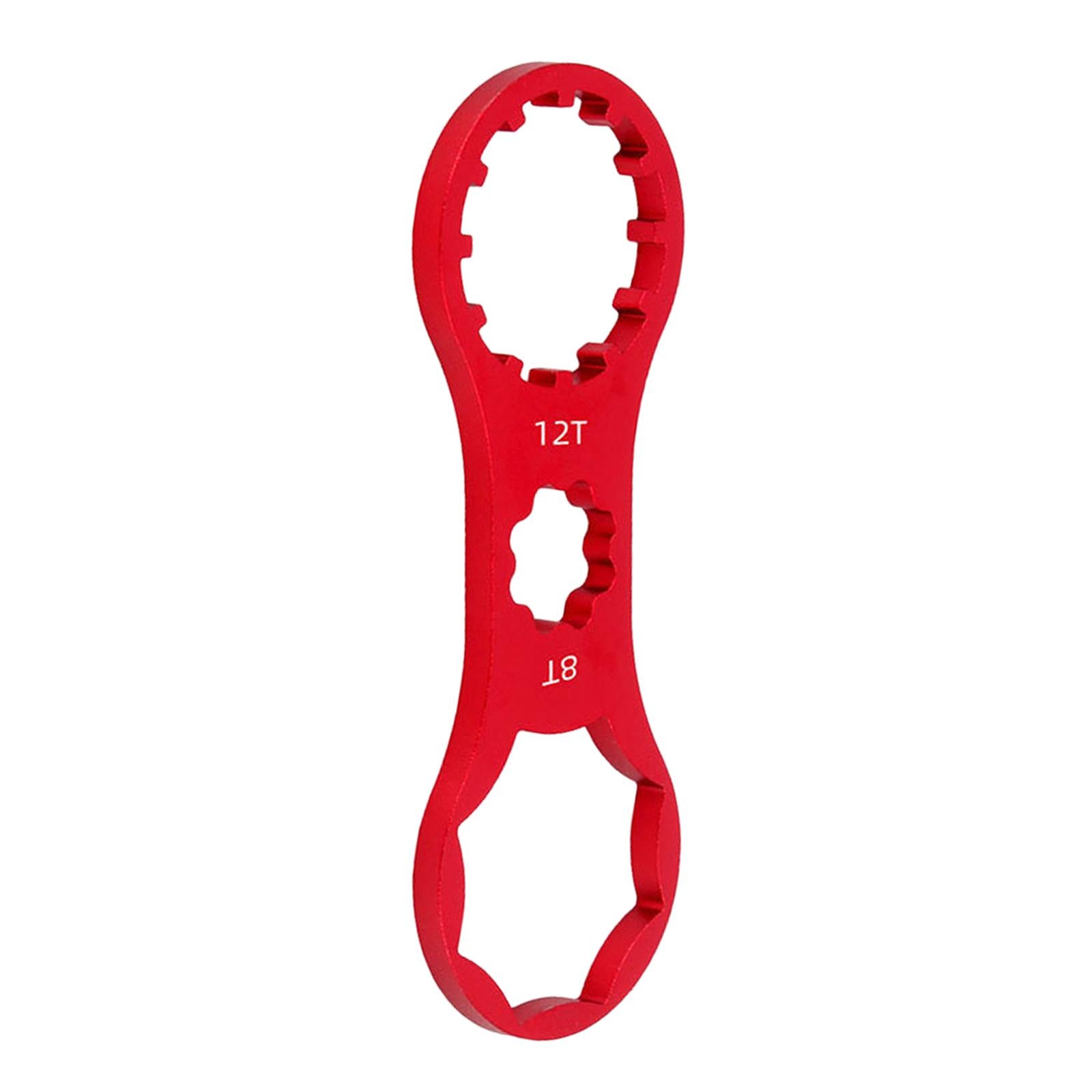 Bicycle Shoulder Cover Wrench Disassembly Spanner for Bike Red 8T to 12T
