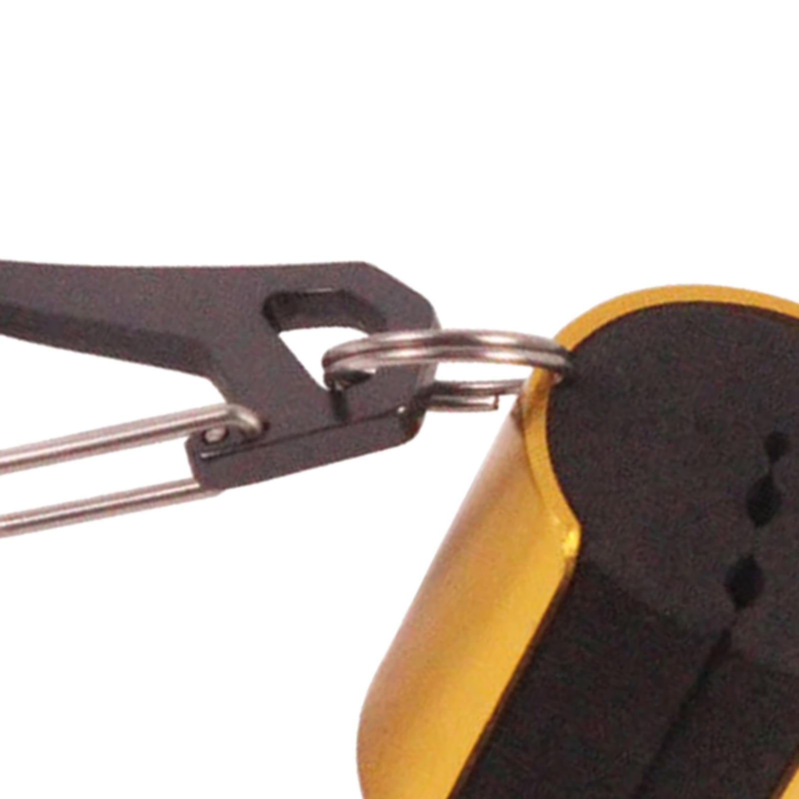 2xPortable Fishing Rod Holder Rod Clip Holder Fishing Supplies Accessories Golden