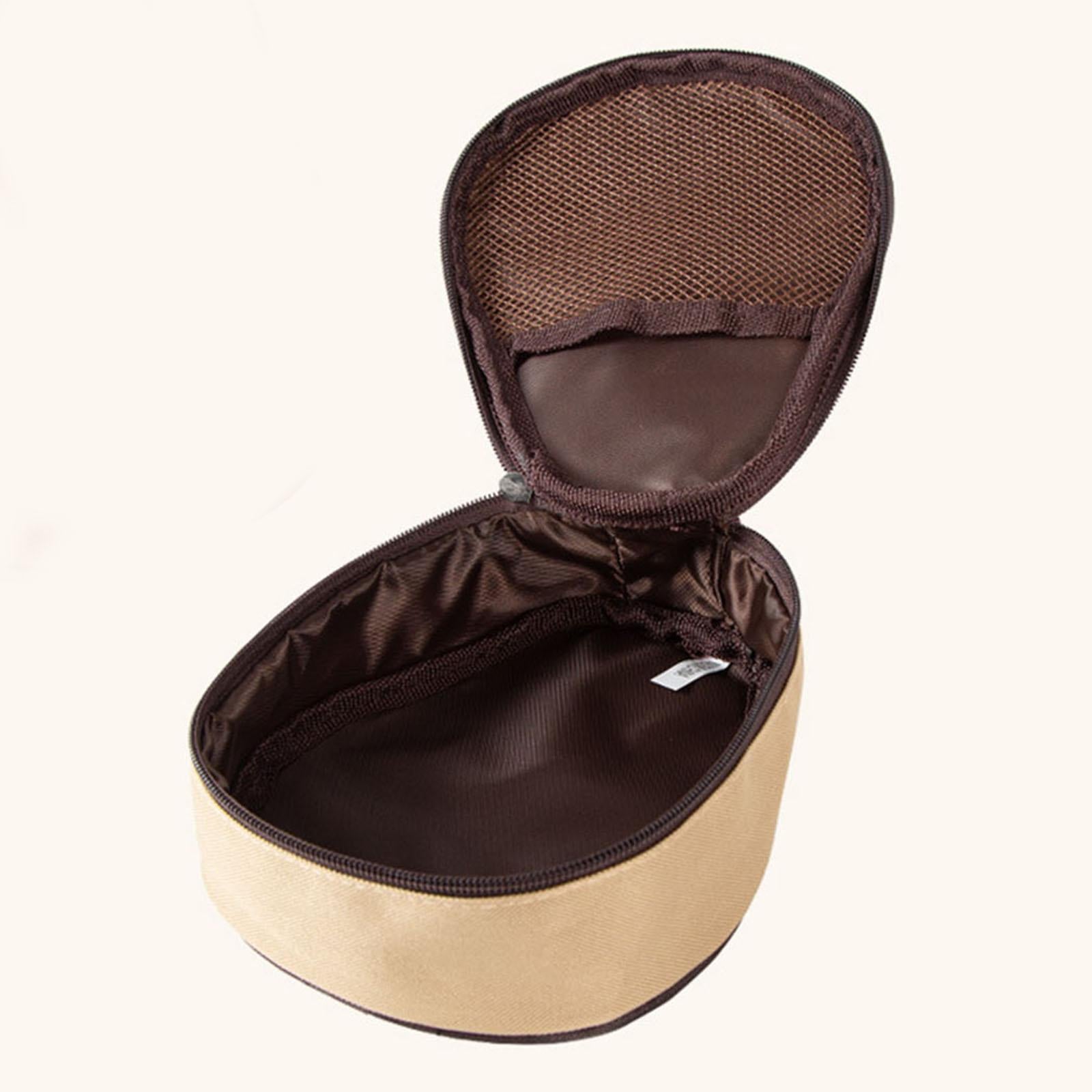 Cup Storage Bag Hand-Held Barbecue Tableware Bag for Camping Khaki