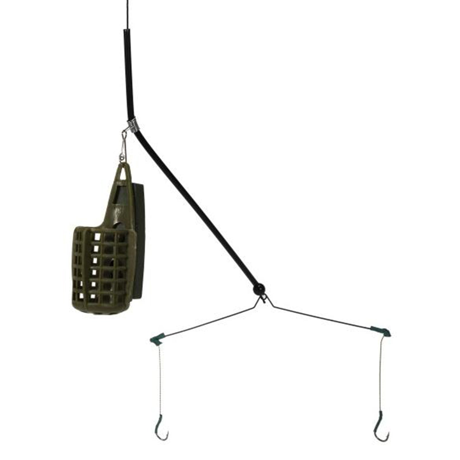 Carp Fishing Feeder ABS Bait Thrower Green Holder Coast Fishing Supply 80g