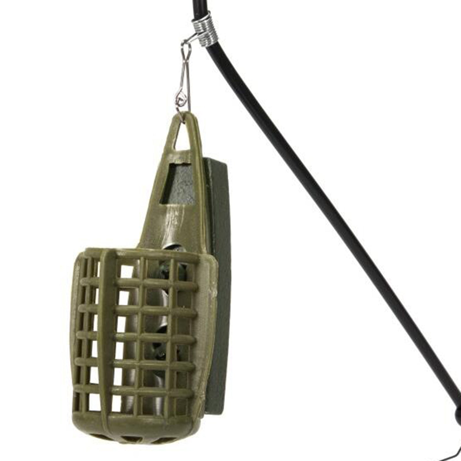 Carp Fishing Feeder ABS Bait Thrower Green Holder Coast Fishing Supply 80g