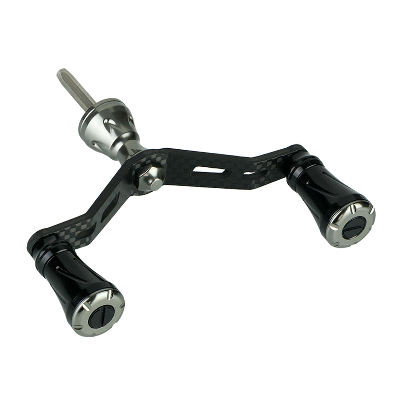 Carbon Fiber Fishing Reel Handle Crank Knob Grip Replacement Parts guncolor