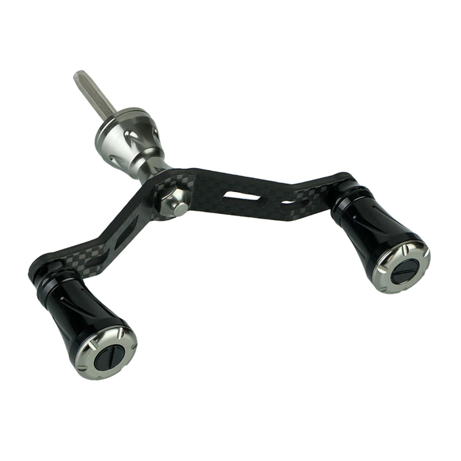 Carbon Fiber Fishing Reel Handle Crank Knob Grip Replacement Parts guncolor