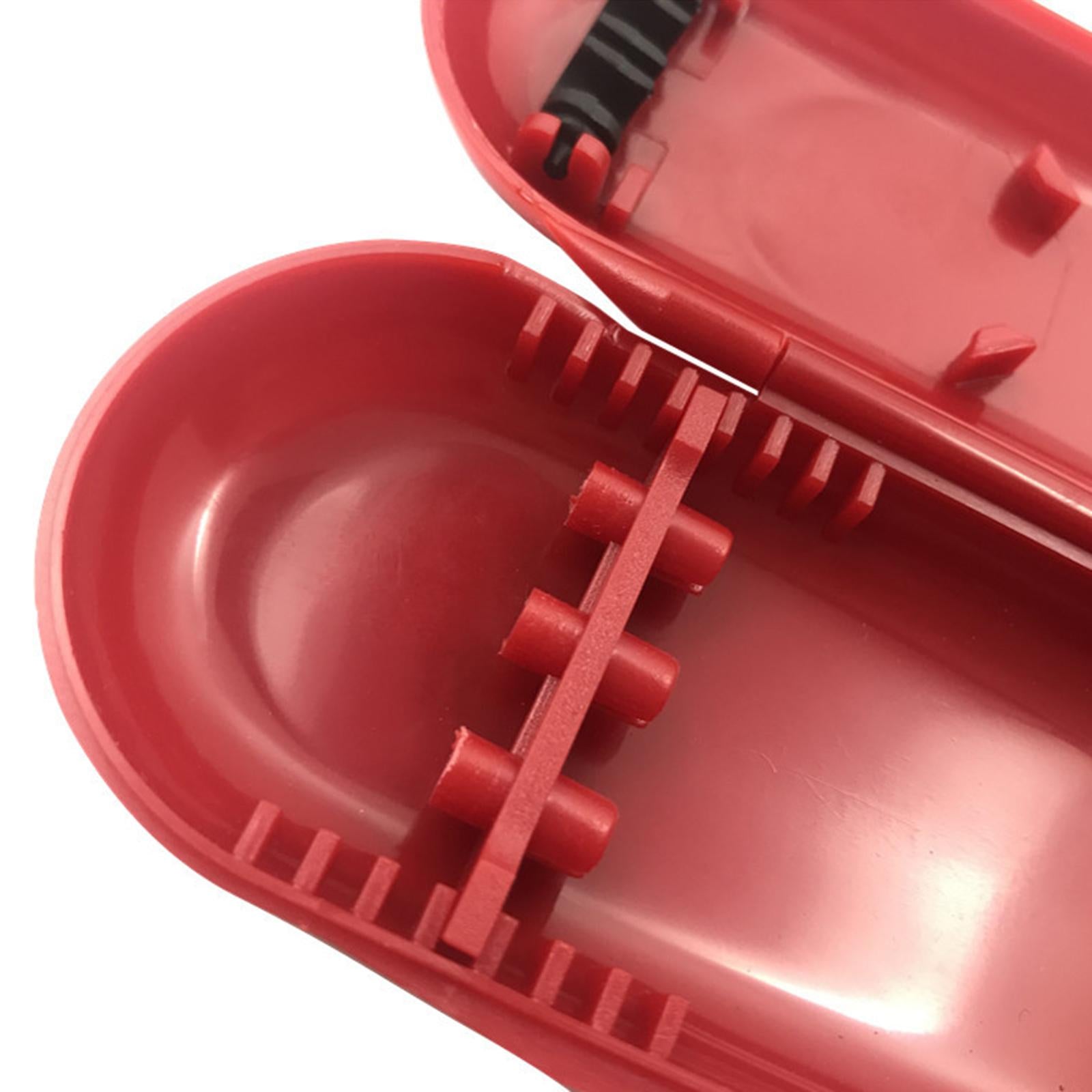 2xPortable Plastic Dart Case Holds 3 Darts for Dart Tips, Shafts and Flights Red
