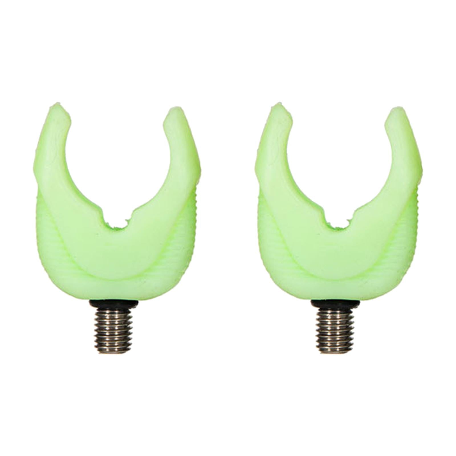Aluminum Alloy Fishing Rod Butt Rest Fishing Buzz Bar Carp Equipment Gear 25cm Luminous Green