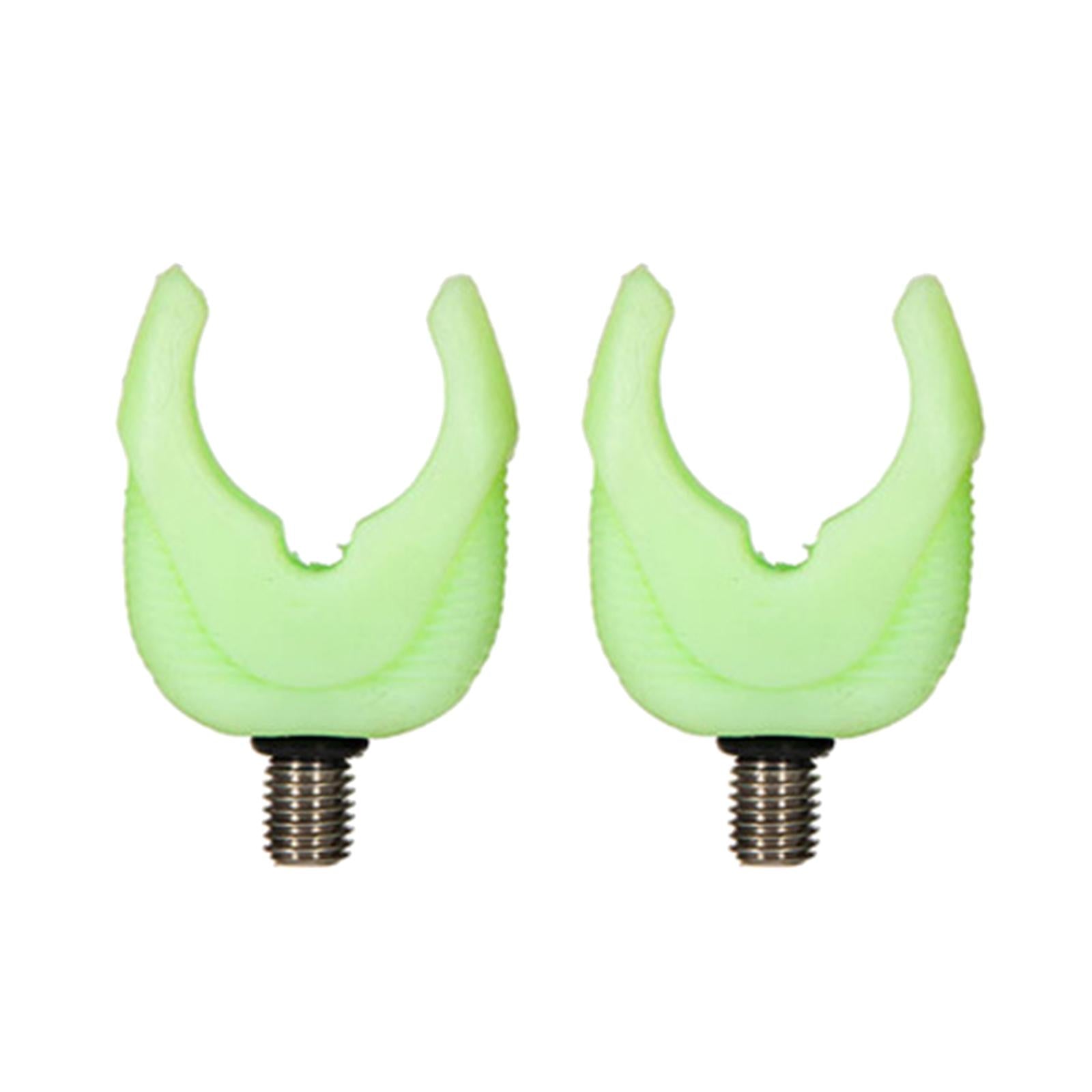 Aluminum Alloy Fishing Rod Butt Rest Fishing Buzz Bar Carp Equipment Gear 45cm Luminous Green