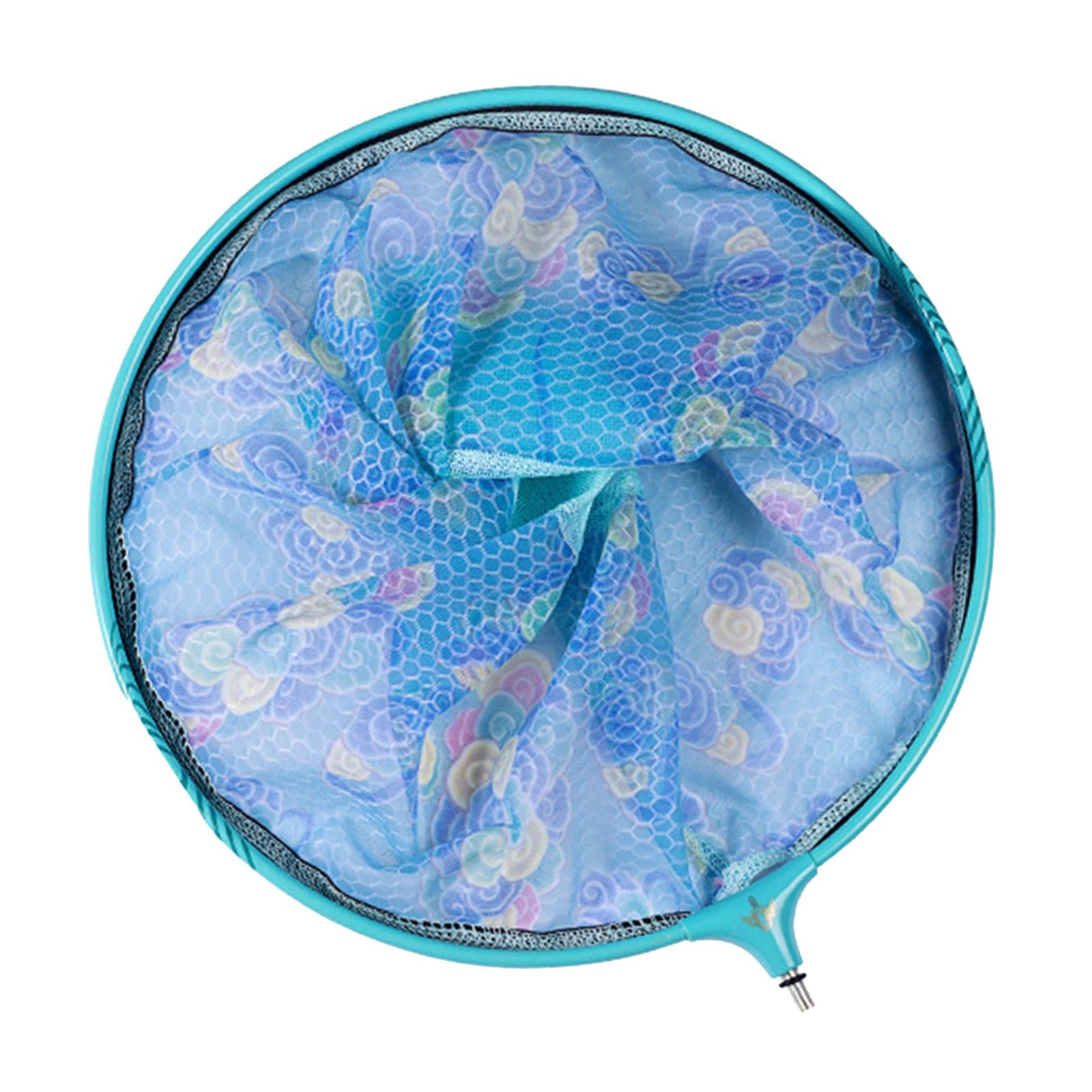 Collapsible Agility Landing Net Shake Dry Coarse Match Fishing Net Carp Fish Blue Dia 35CM