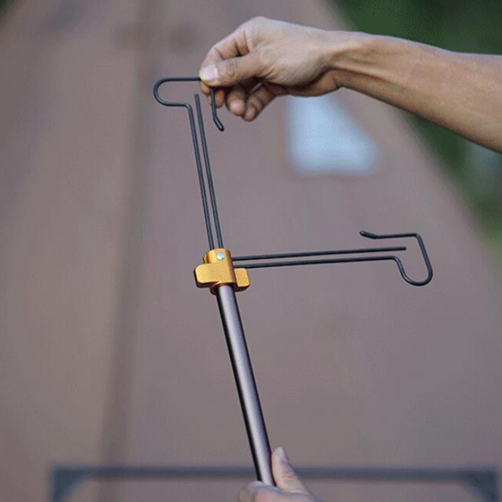 Detachable Camping Lantern Stand Adjustable Outdoor Hiking Light Rack Green