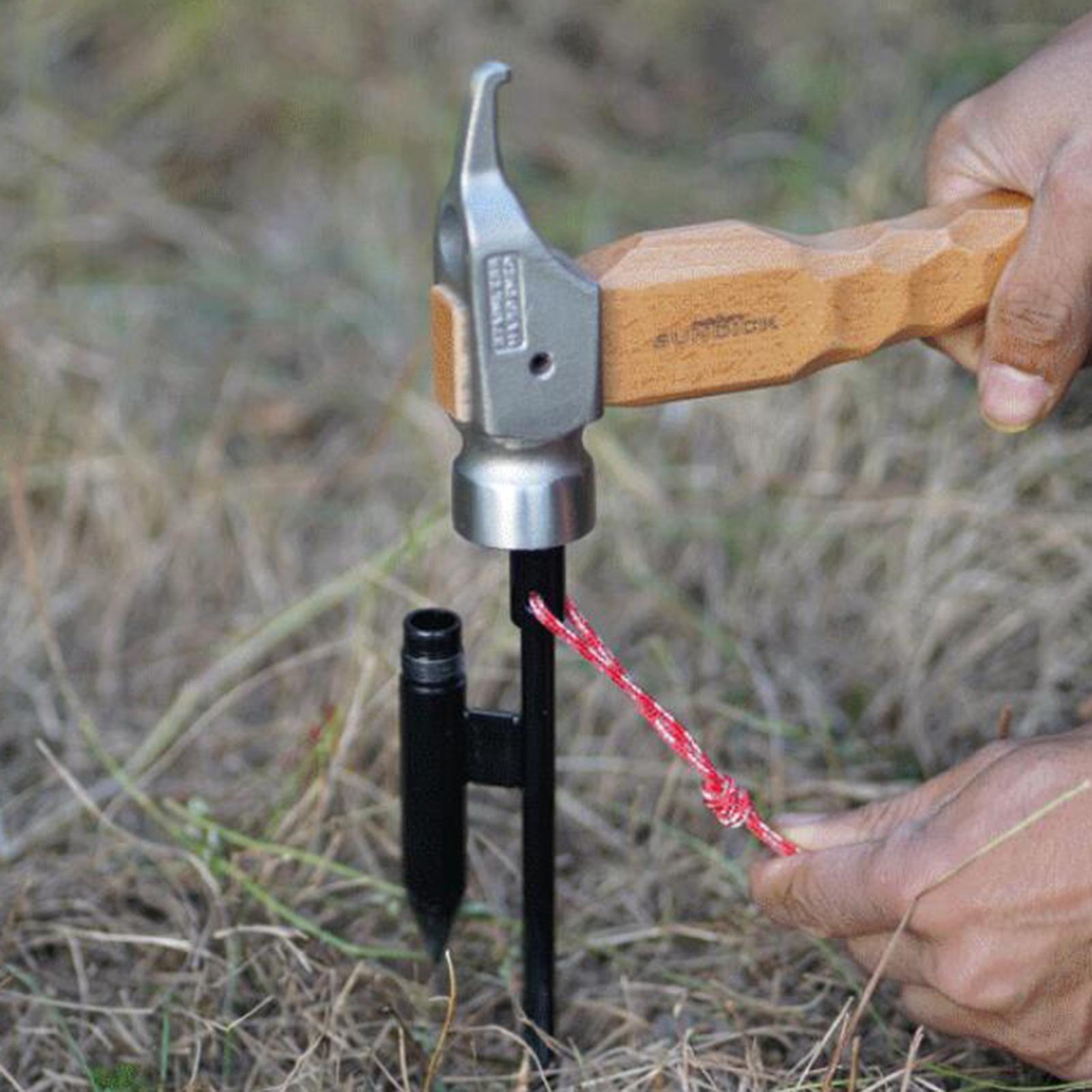 Detachable Camping Lantern Stand Adjustable Outdoor Hiking Light Rack Green