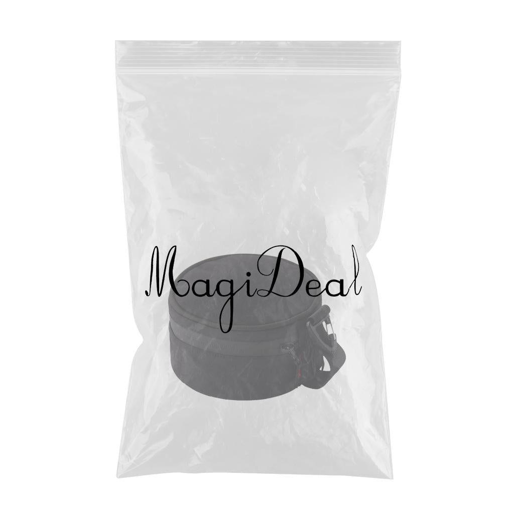 Cup Storage Bag Hand-Held Barbecue for Backpacking Camping w/Hooks Black