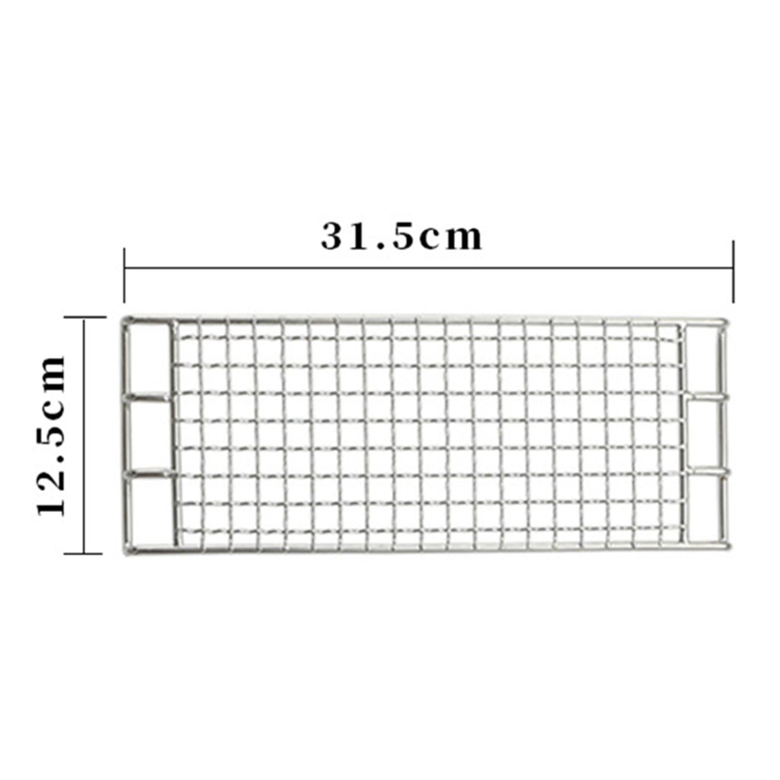 Barbecue Grill Net Grilling Basket Grid Grate Mesh Rack Outdoor Camping S