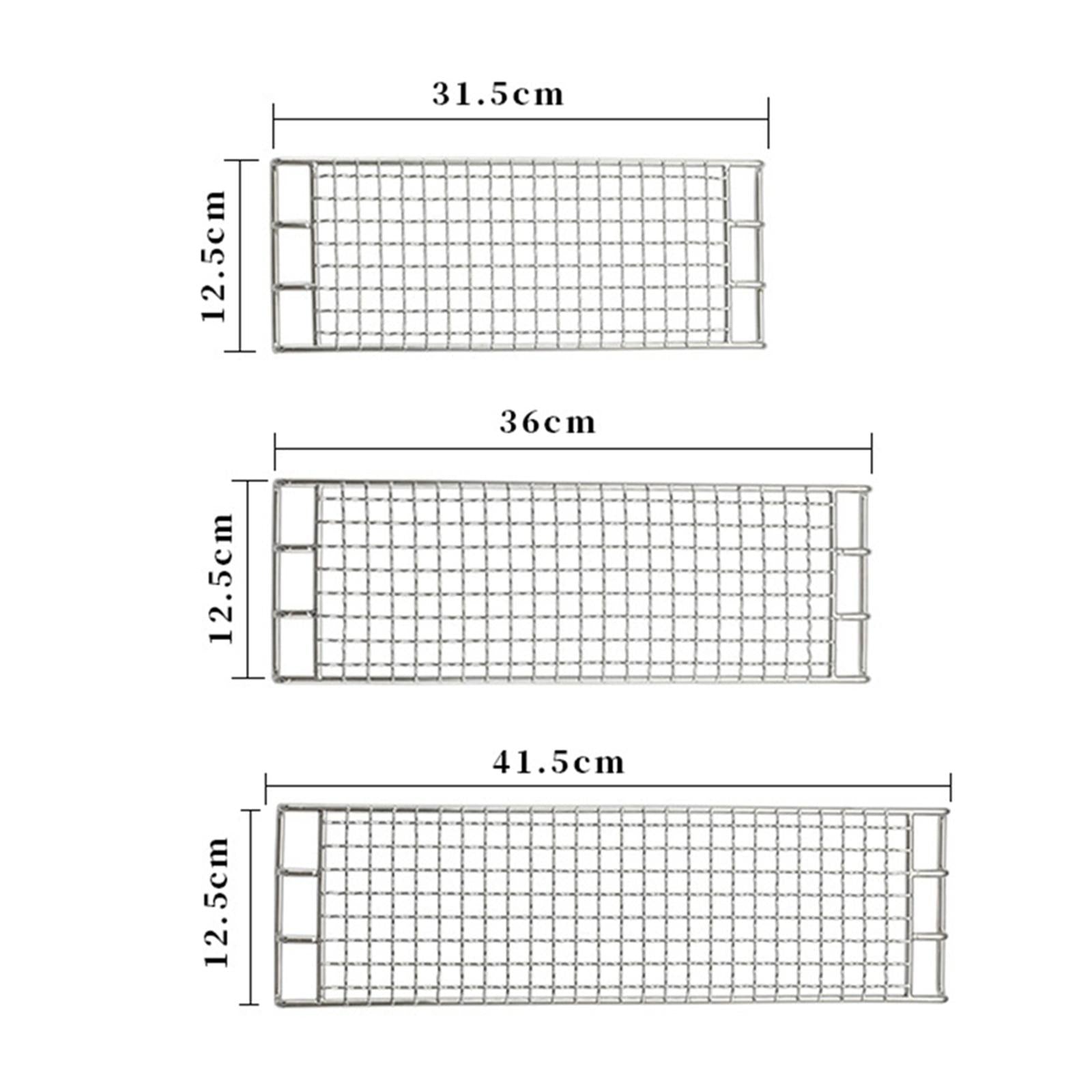 Barbecue Grill Net Grilling Basket Grid Grate Mesh Rack Outdoor Camping S