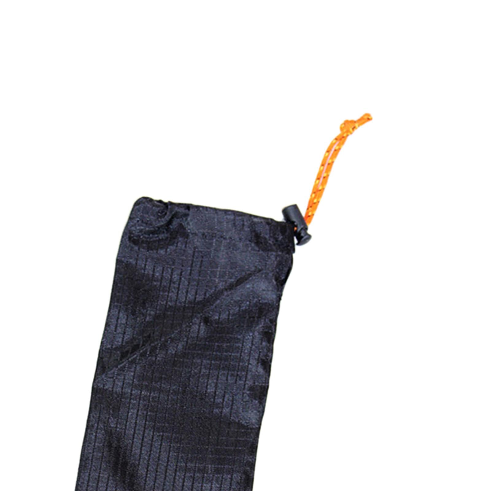 2xOutdoor Tent Pegs Storage Bag Holder Drawstring Carrying Pouch 28x13.5cm