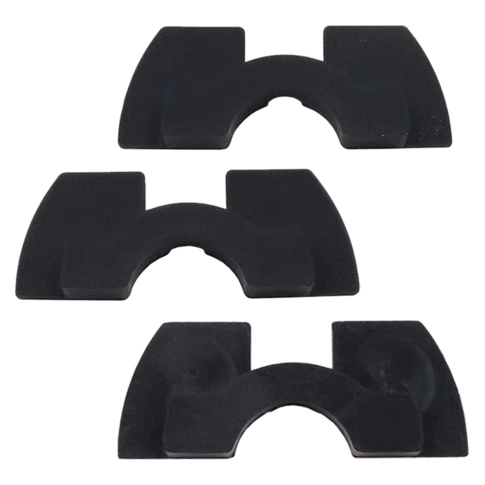 2x3x Electric Scooter Rubber Damping Pad Accessories for Xiaomi M365 black