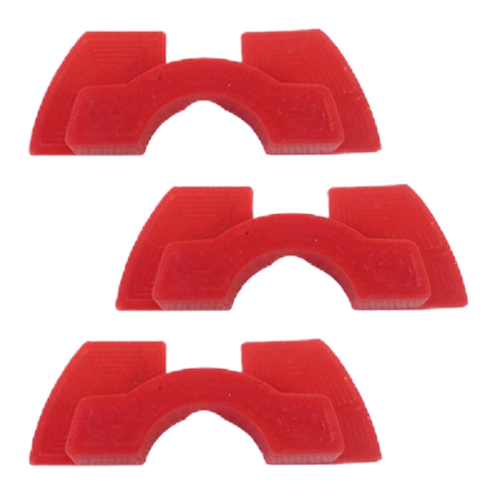 4x3x Electric Scooter Rubber Damping Pad Accessories for Xiaomi M365 red