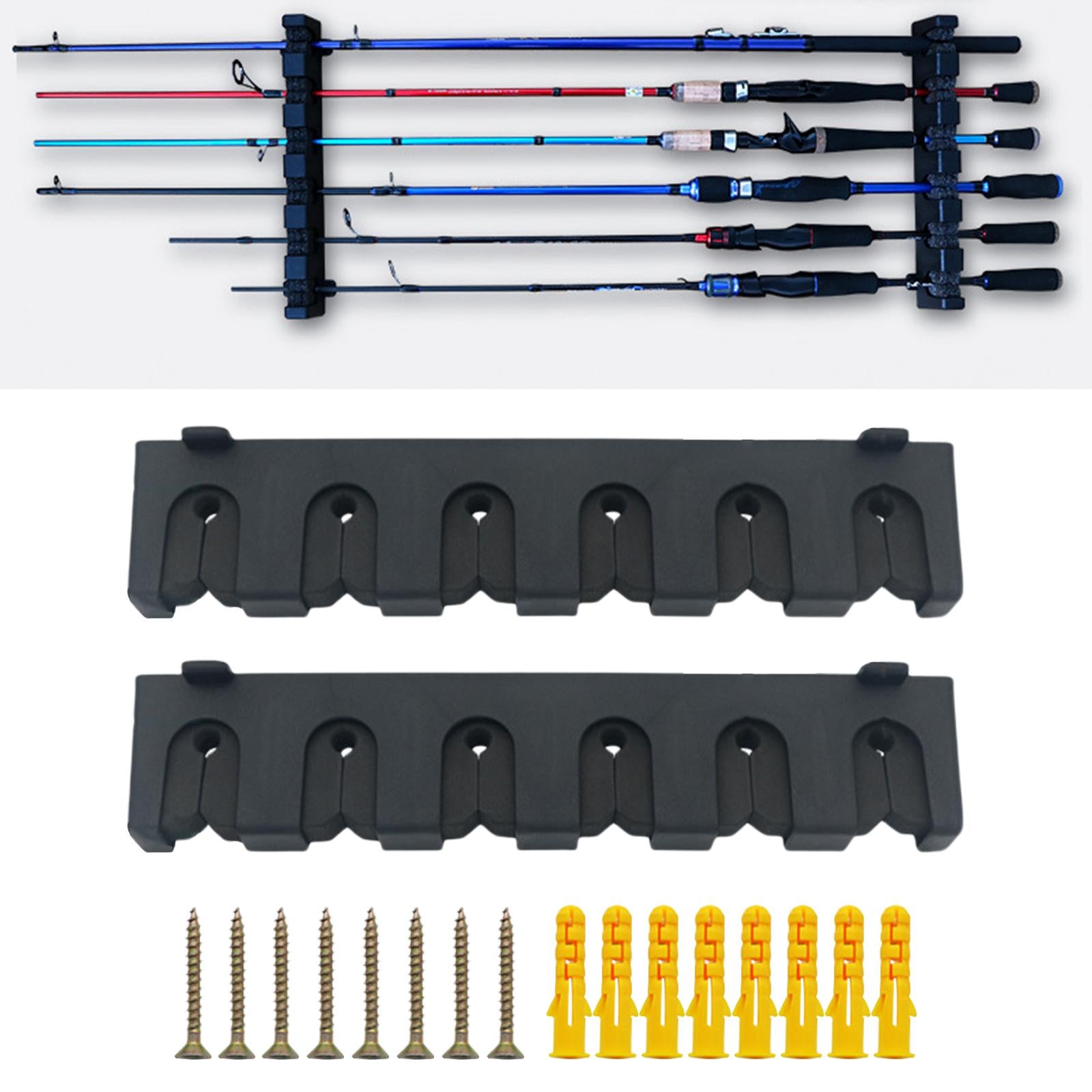 Boat Fishing Rod Rack Fishing Holder Wall Mount Storage Pole Stand Rack Horizontal EVA