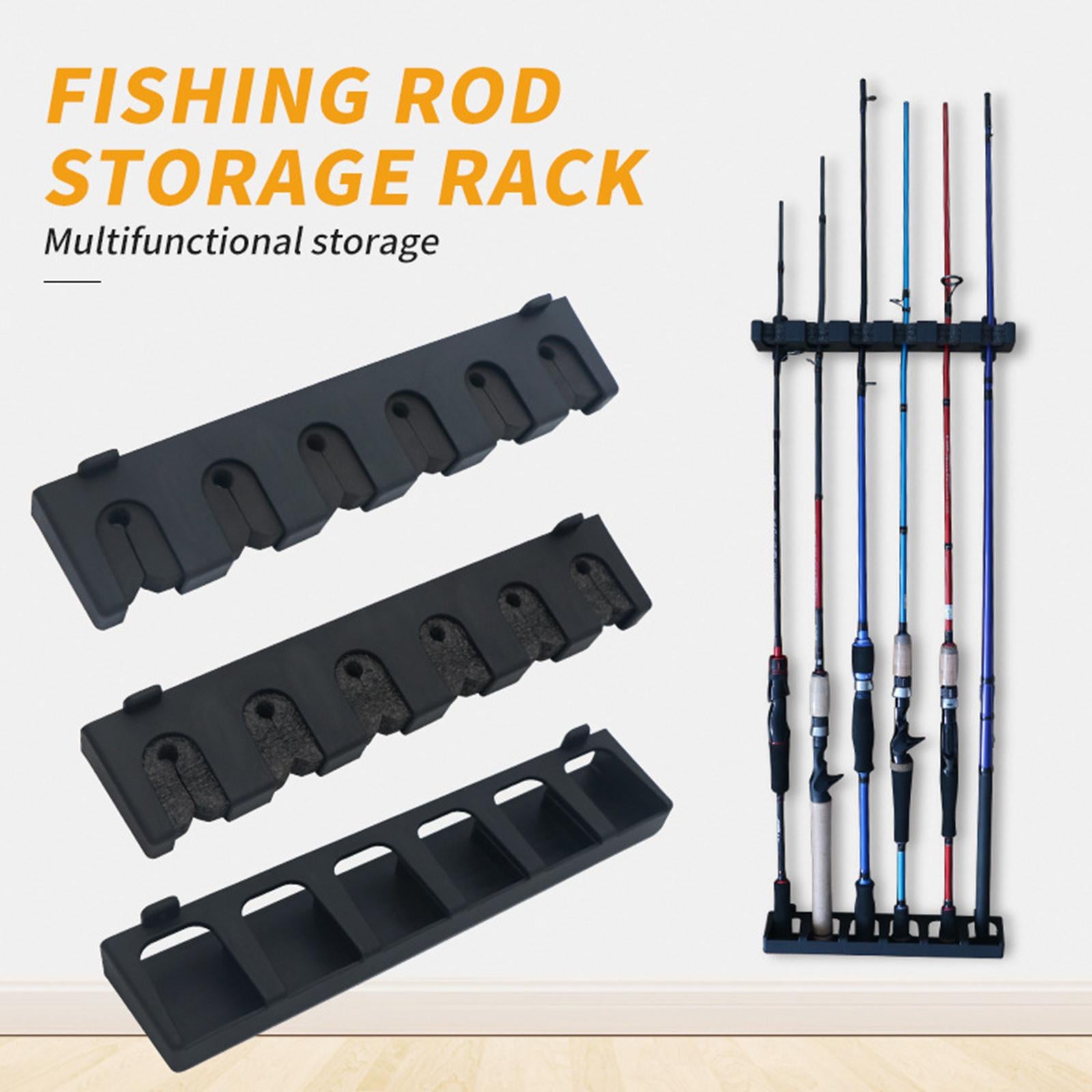 Boat Fishing Rod Rack Fishing Holder Wall Mount Storage Pole Stand Rack Horizontal EVA
