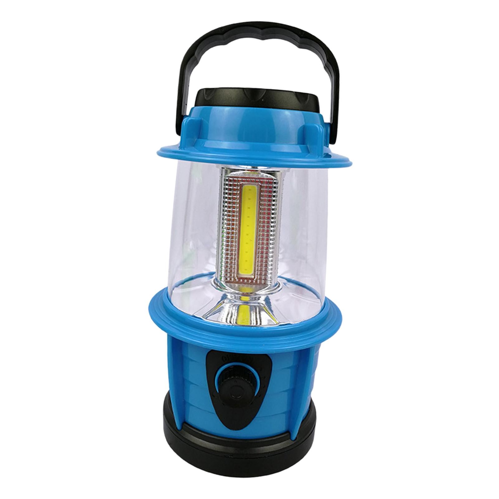 Camping Lantern Emergency Light Battery Powered Bright Flashlight Tent Lamp Blue