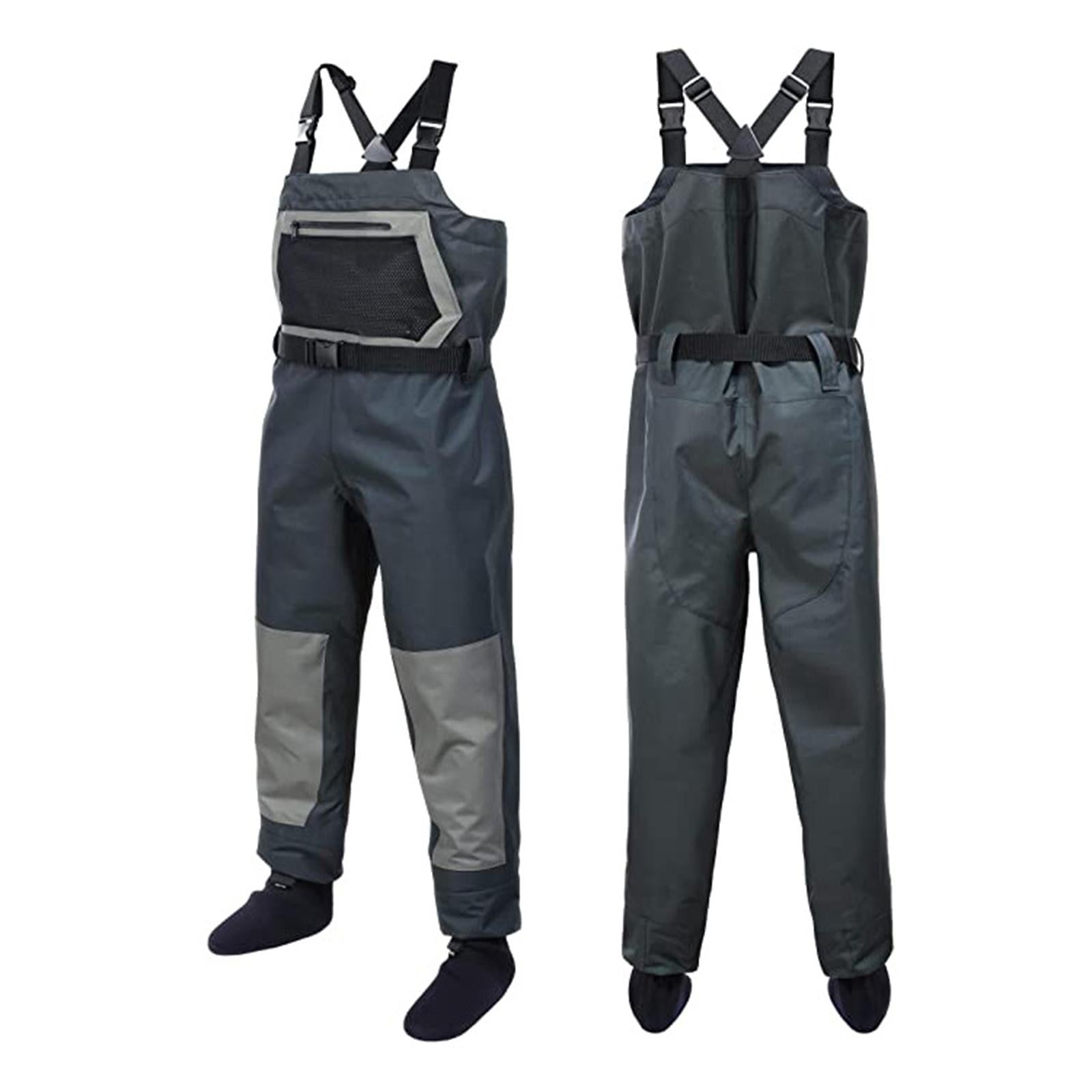Breathable Nylon Chest Waders 3-Layer Waterproof for Hunting Women Men M