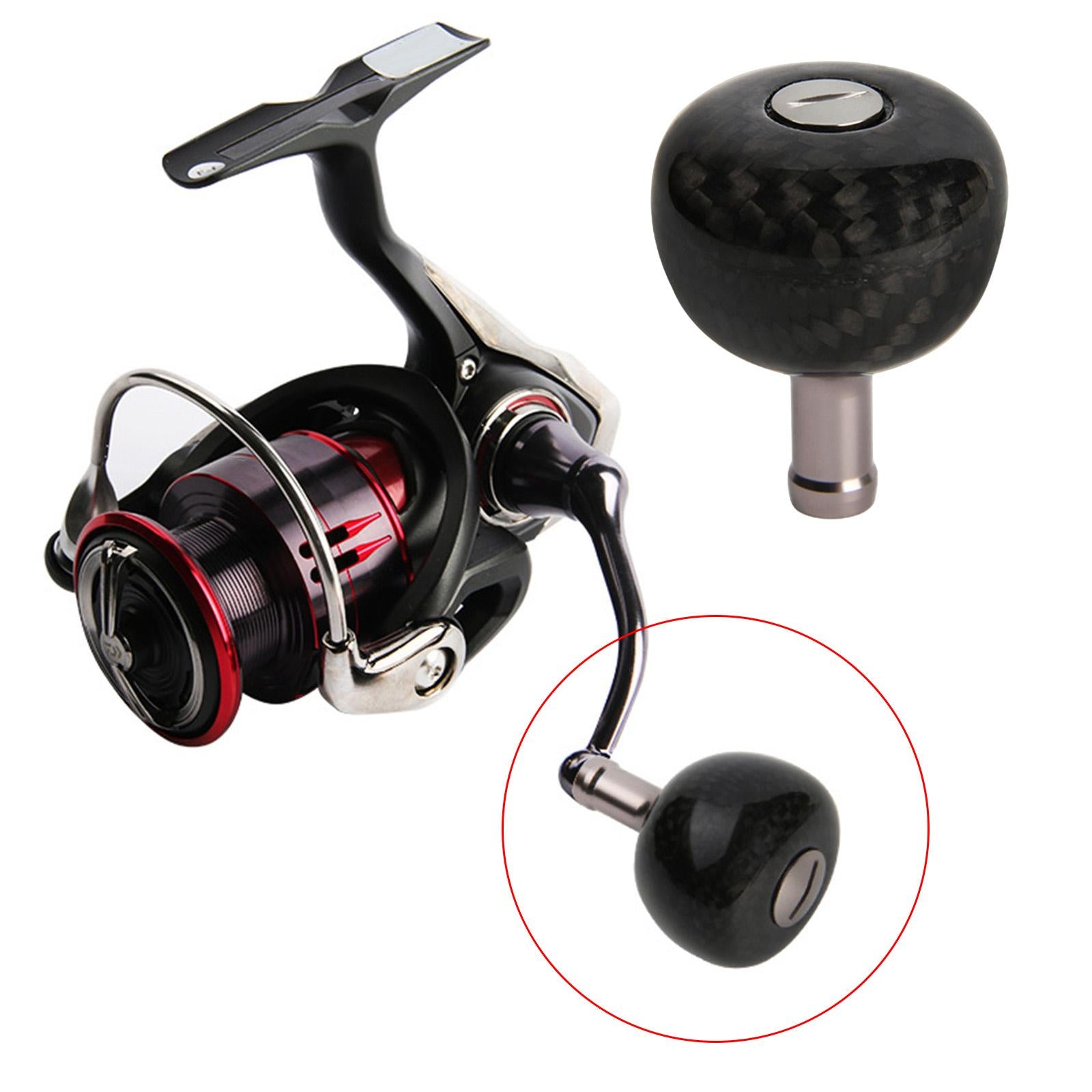 Carbon Fishing Reel Handle For shimano Daiwa Bait Casting Reel DKB020 38mm