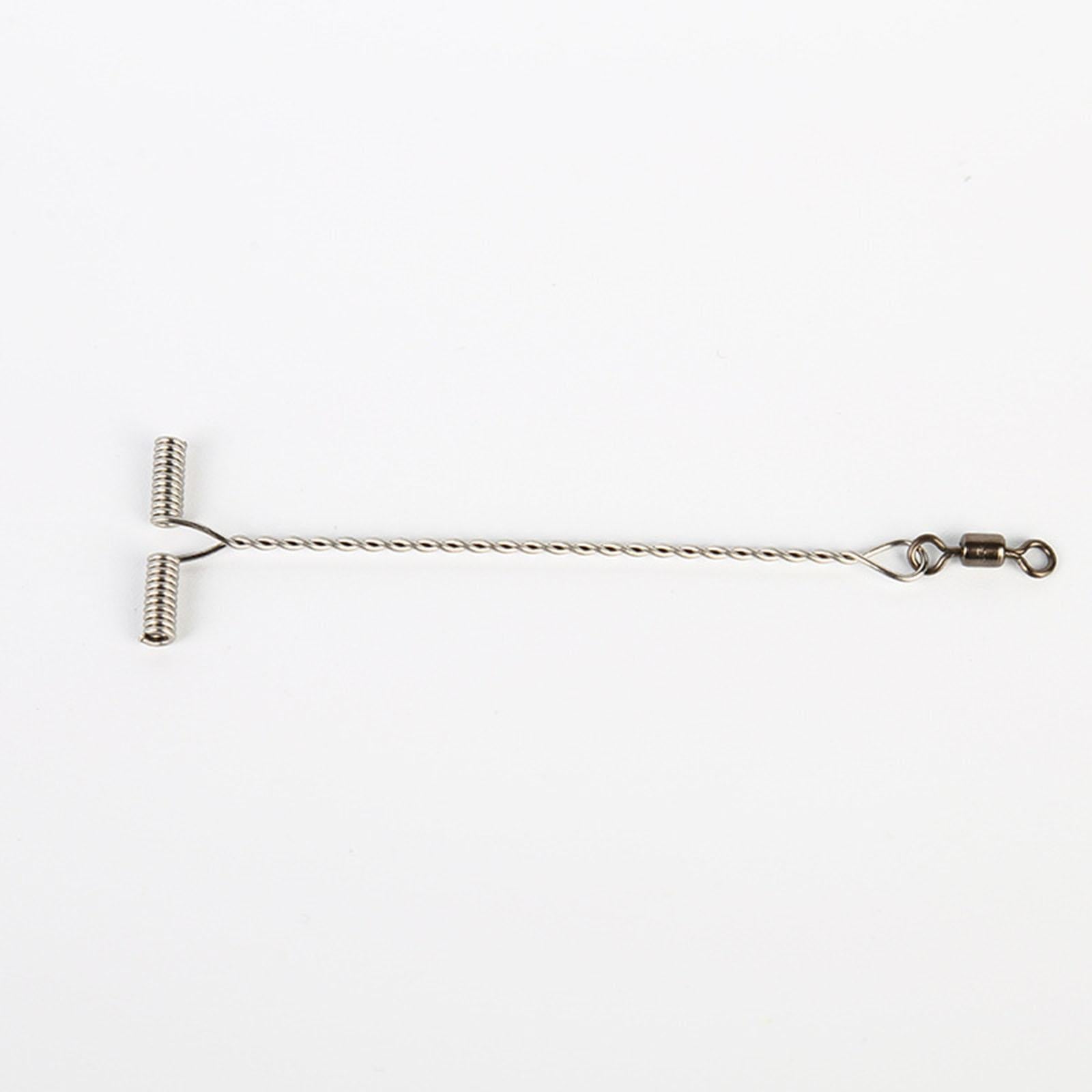 100Pcs Fishing Balance Rig Hook Arms Connector T String Hook 6cm 7.3x1.4cm