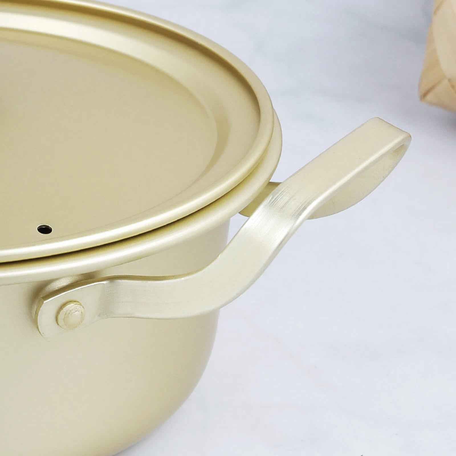 Korean Ramen Noodles Pot Stockpot Double Handle Aluminum Kitchen Cookware 18cm