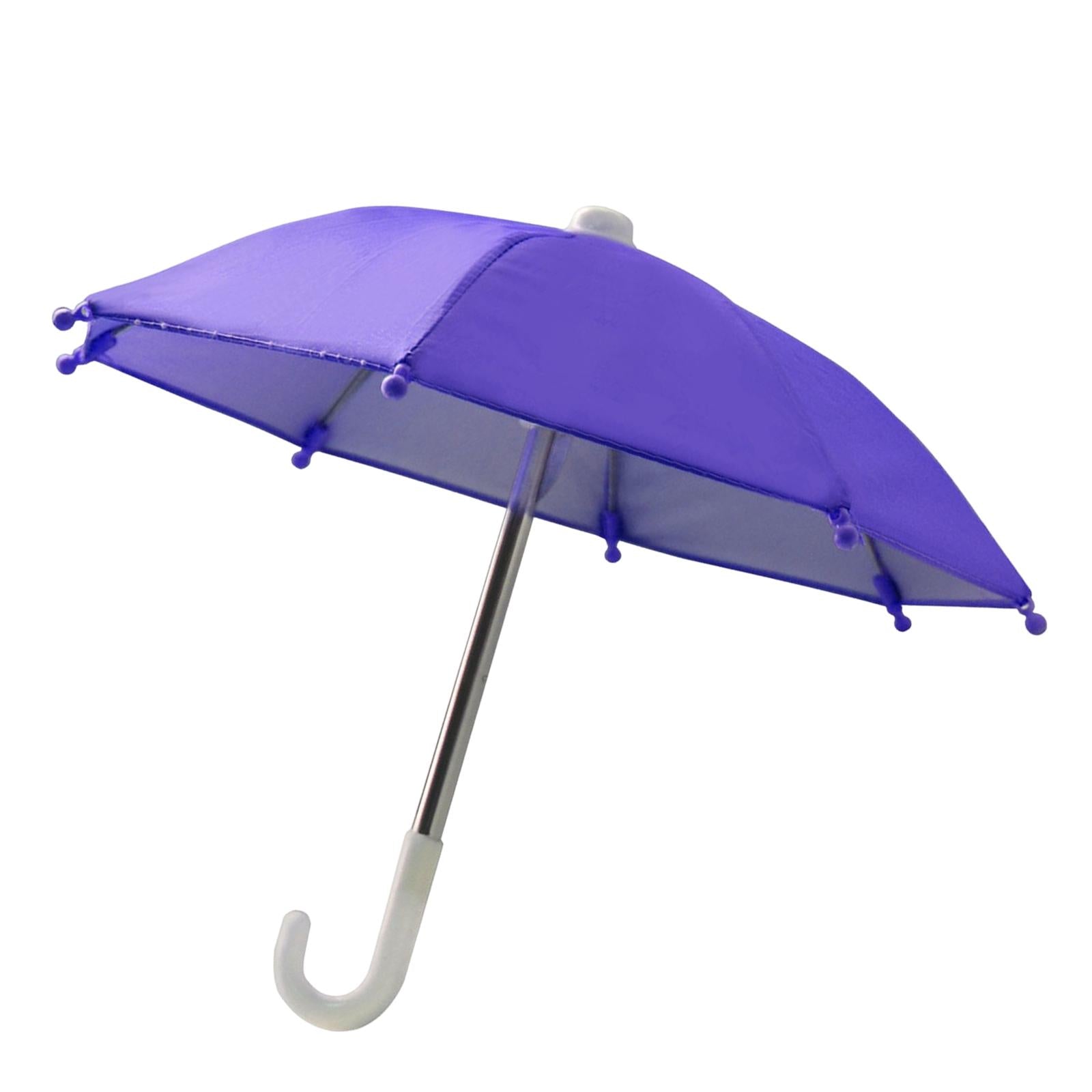3xUniversal Phone Umbrella Sun Shade Outdoor Lightweight Cover Purple