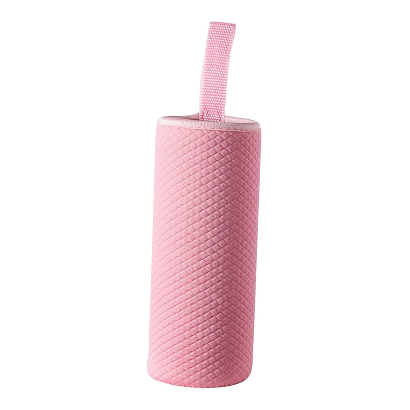 4xNeoprene Water Bottle Carrier Bag Cup Sleeve Holder Embossed 550ml Pink