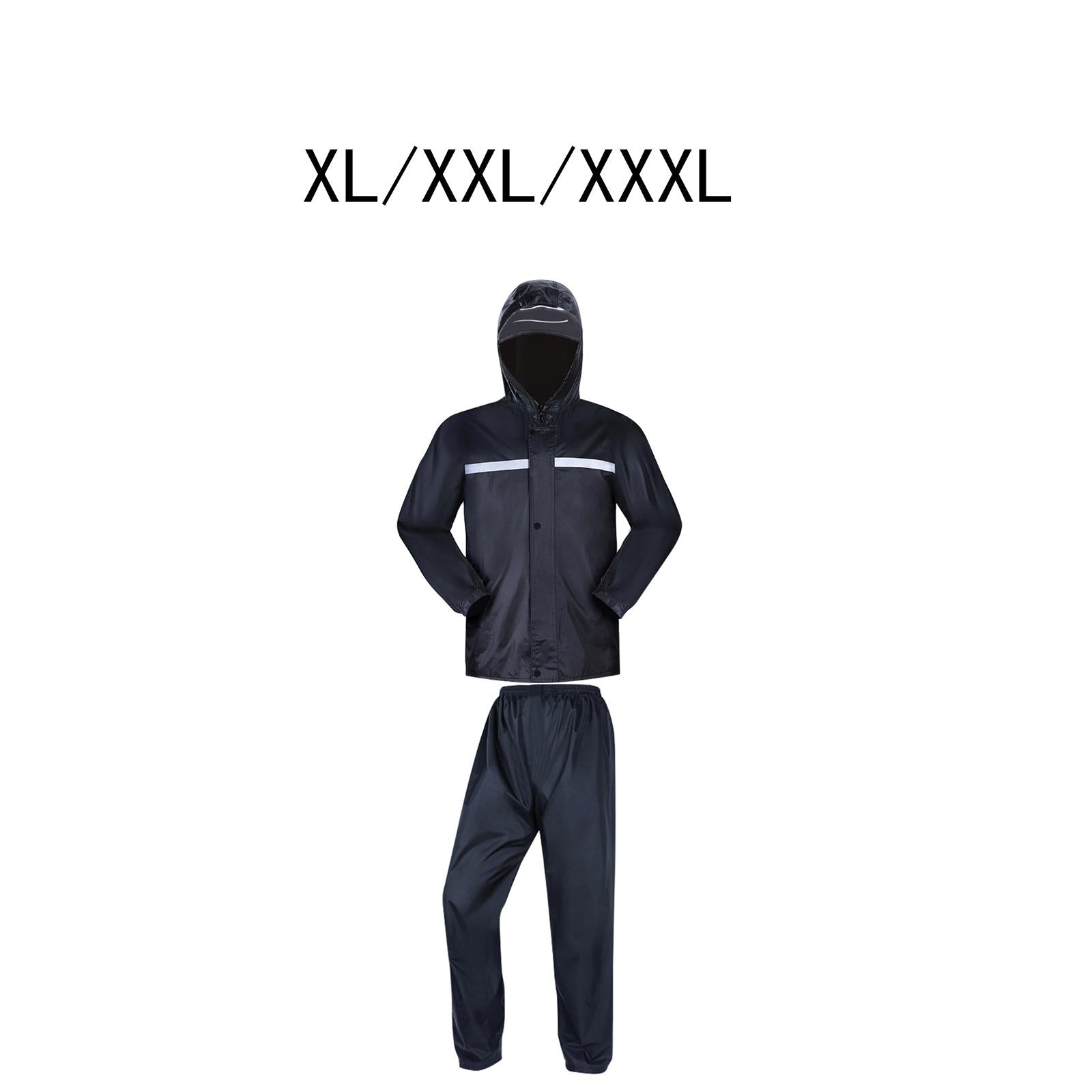 Rain suits Waterproof Breathable Rain Jacket Rainwear for Hiking Cycling XL