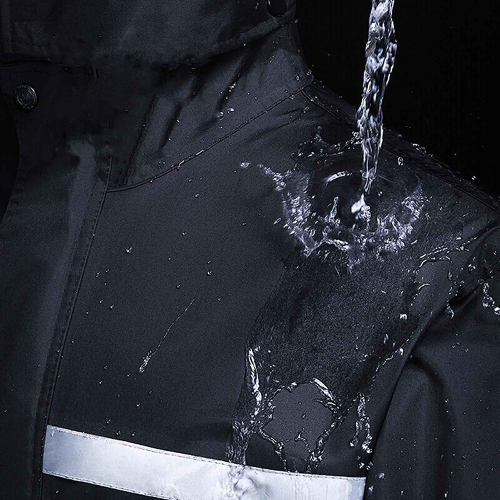 Rain suits Waterproof Breathable Rain Jacket Rainwear for Hiking Cycling XL