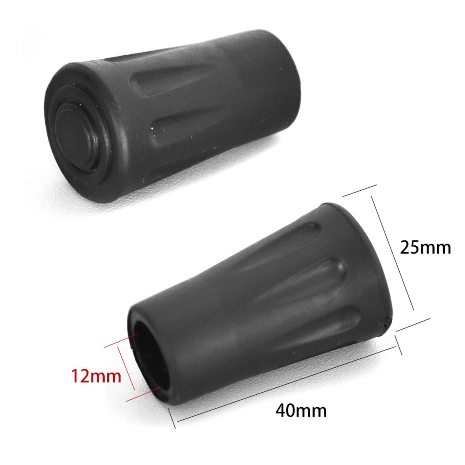 2x4x Walking Pole Tip Trekking Pole Tips Hiking Poles Rubber Tips for Camping