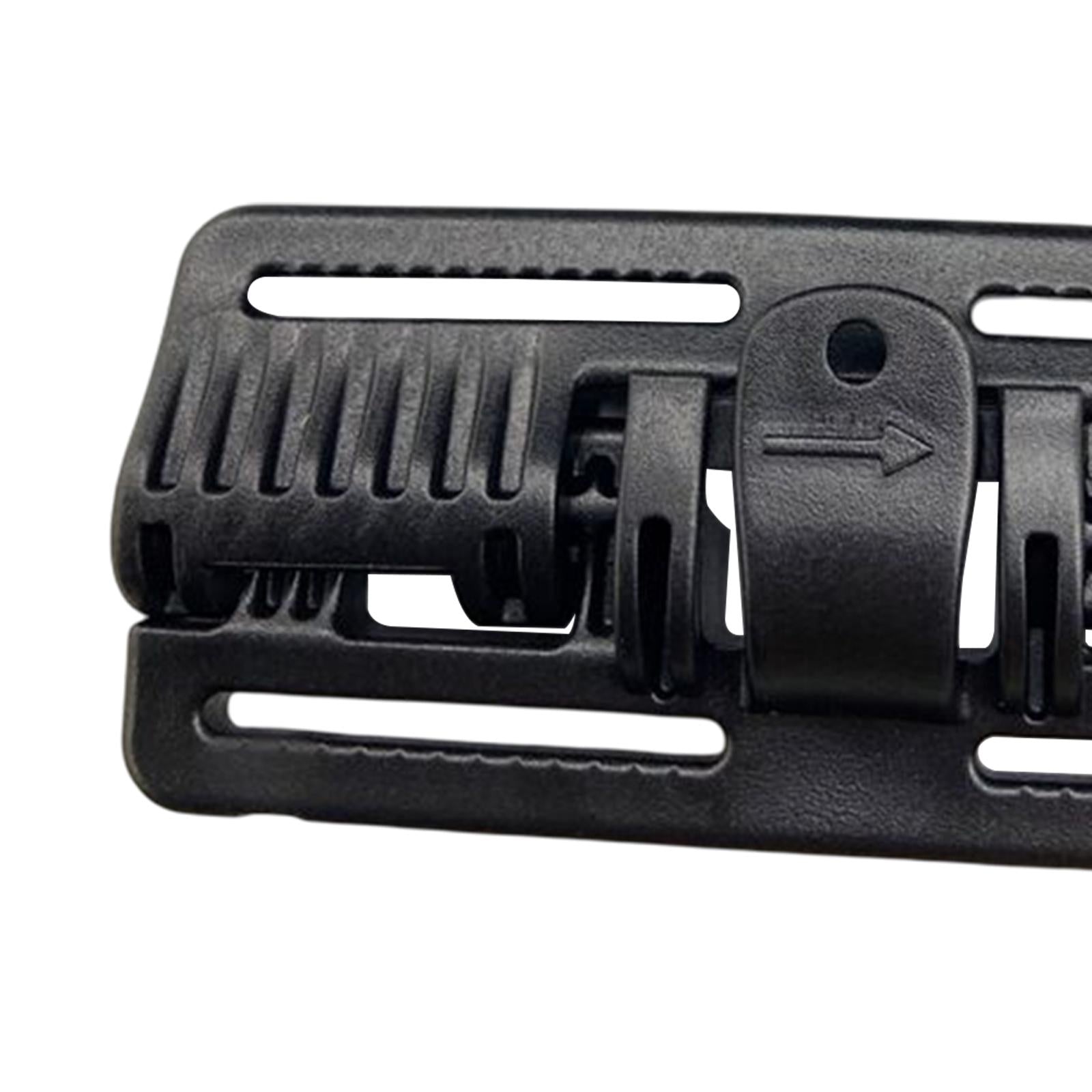 2xVest Quick Release Buckle Slider for Hunting Backpack Strap Belt Accessories Black Long