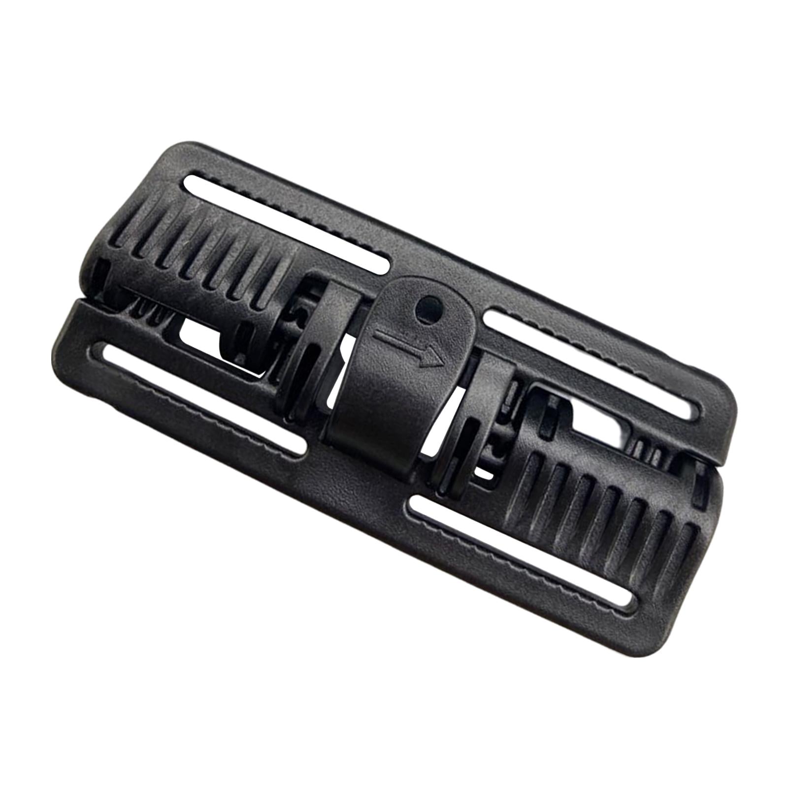 2xVest Quick Release Buckle Slider for Hunting Backpack Strap Belt Accessories Black Long