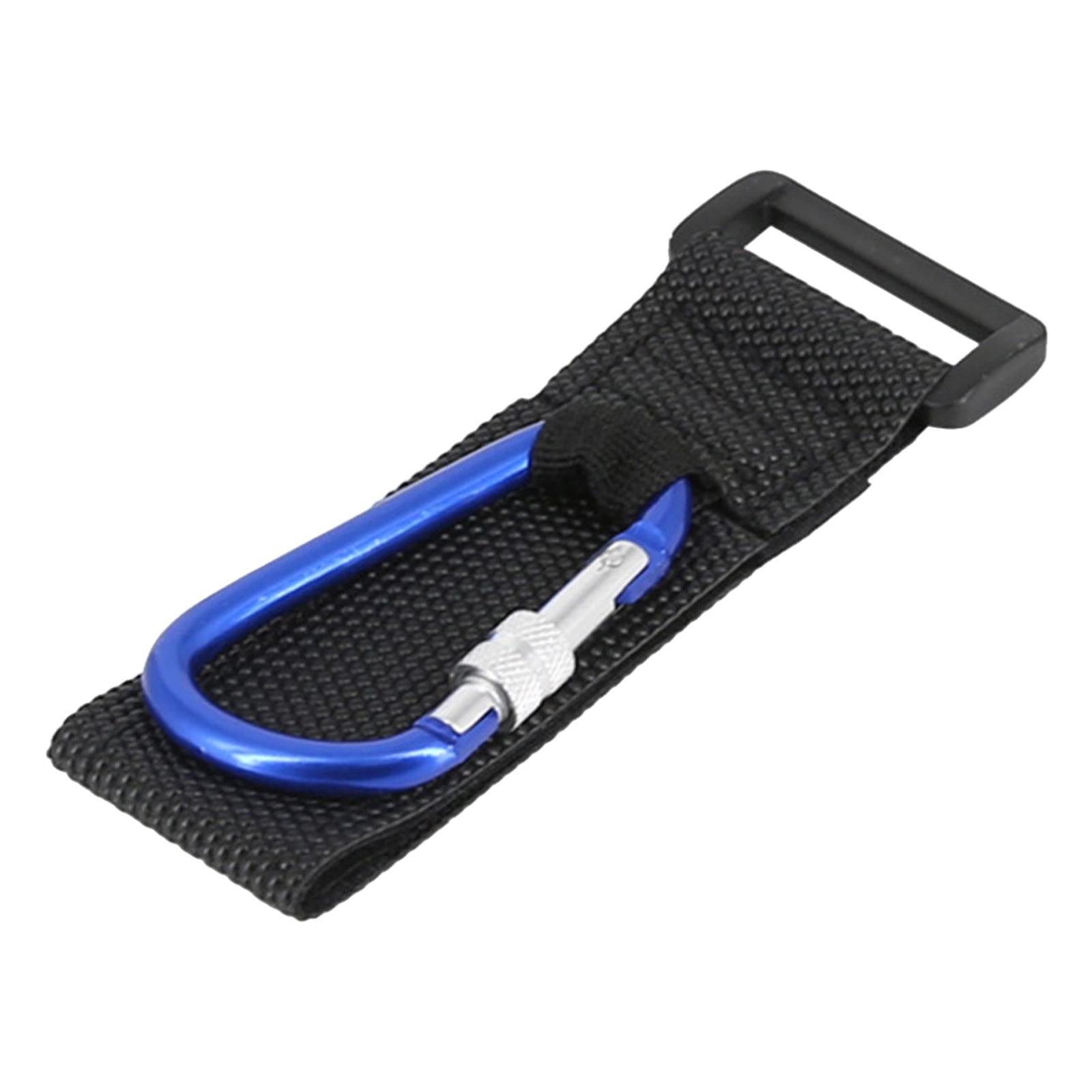 5xMultifunctional Loop Tie Down Straps with Carabiner Bike Handlebar Workout Blue