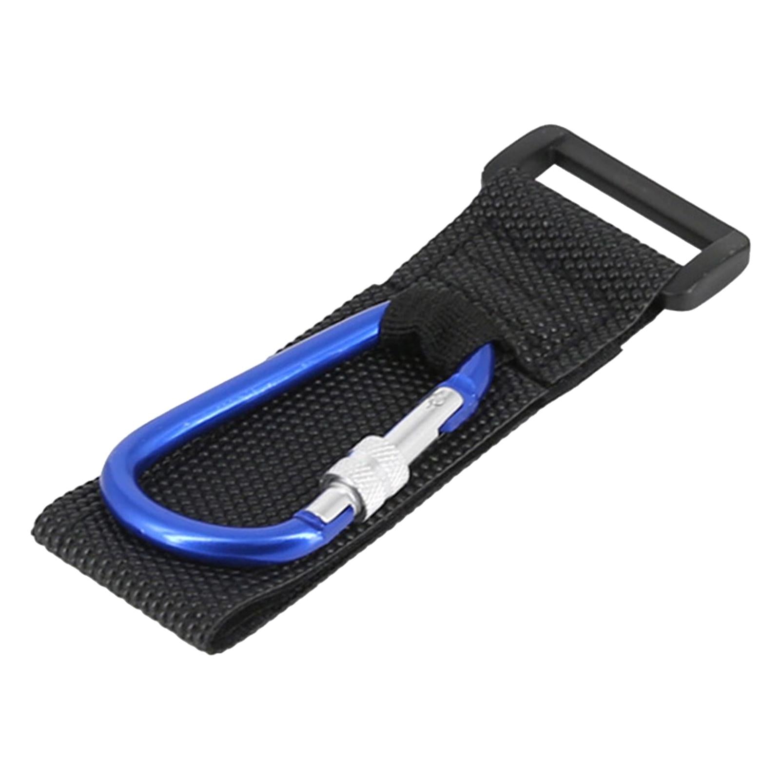 5xMultifunctional Loop Tie Down Straps with Carabiner Bike Handlebar Workout Blue