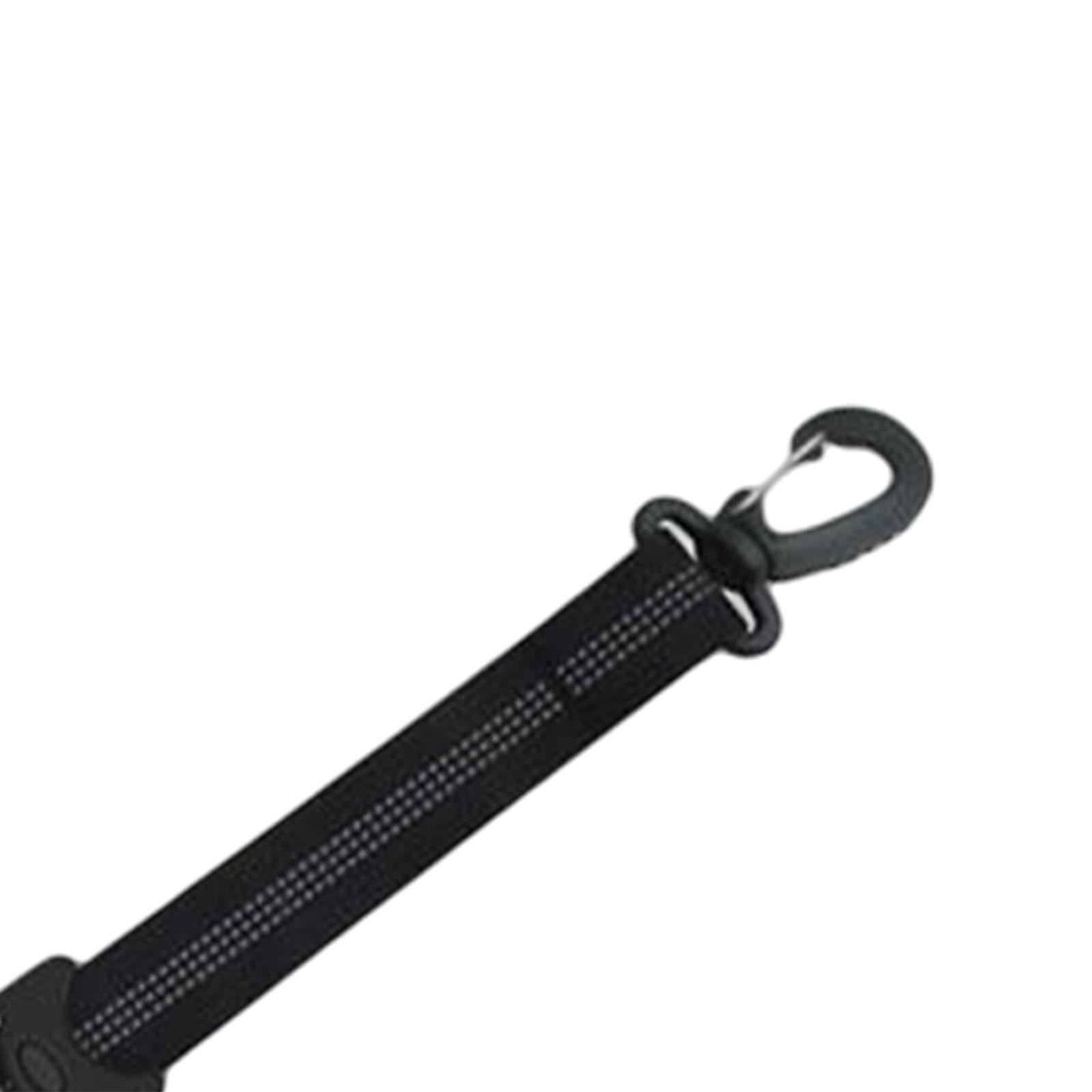2xPortable Skating Shoes Carrier Strap with End Hooks Belt Ski Boot Strap Black